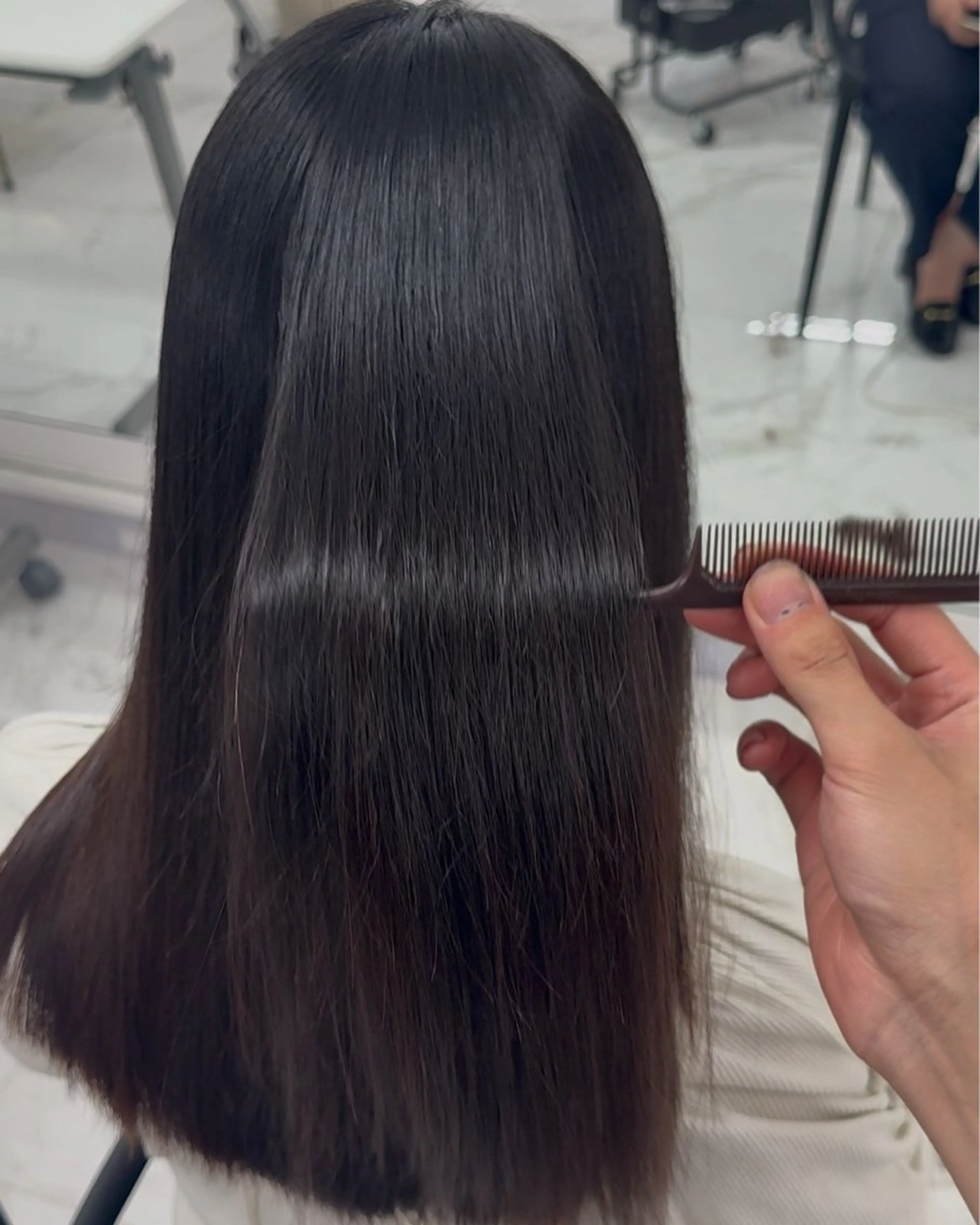 ロング りきと🦋河原町 縮毛矯正/艶カラーのヘアスタイル