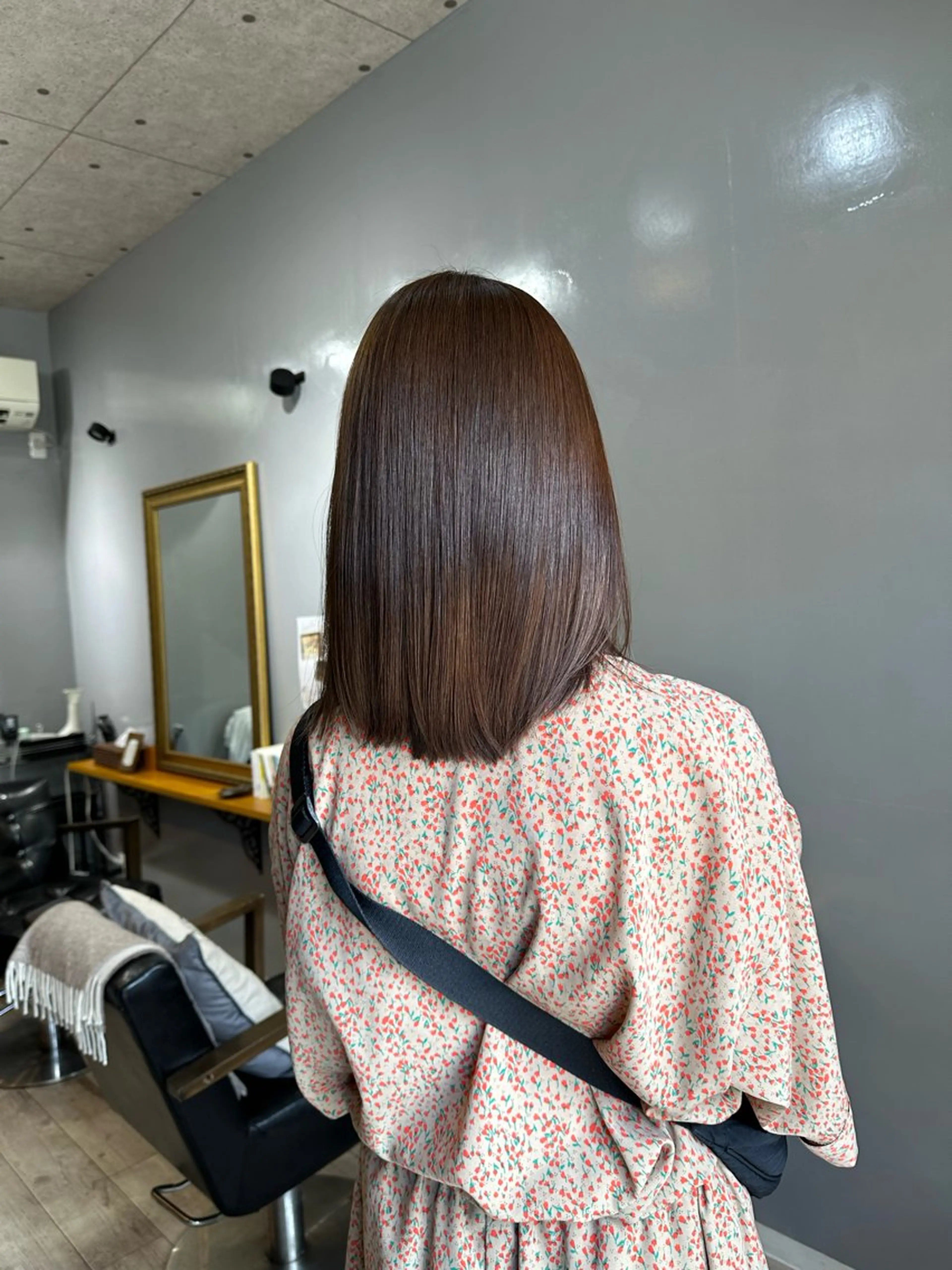 ミディアム 渡辺俊介 暗髪カラー /美髪矯正/髪質改善のヘアスタイル