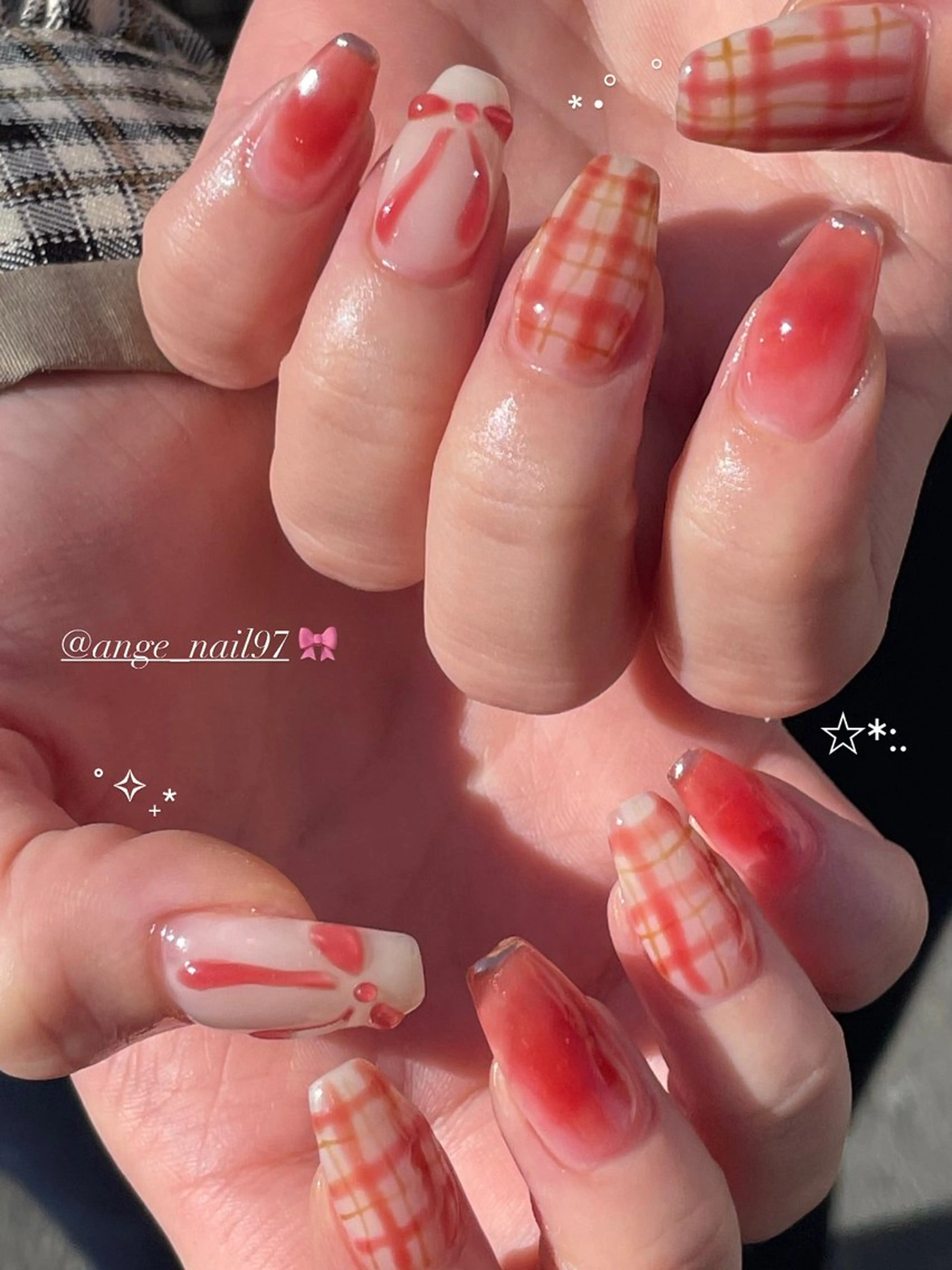 ネイル フレンチネイル ロングネイル スカルプネイル ワンホンネイル Nail salon 🎀Angeのネイルデザイン