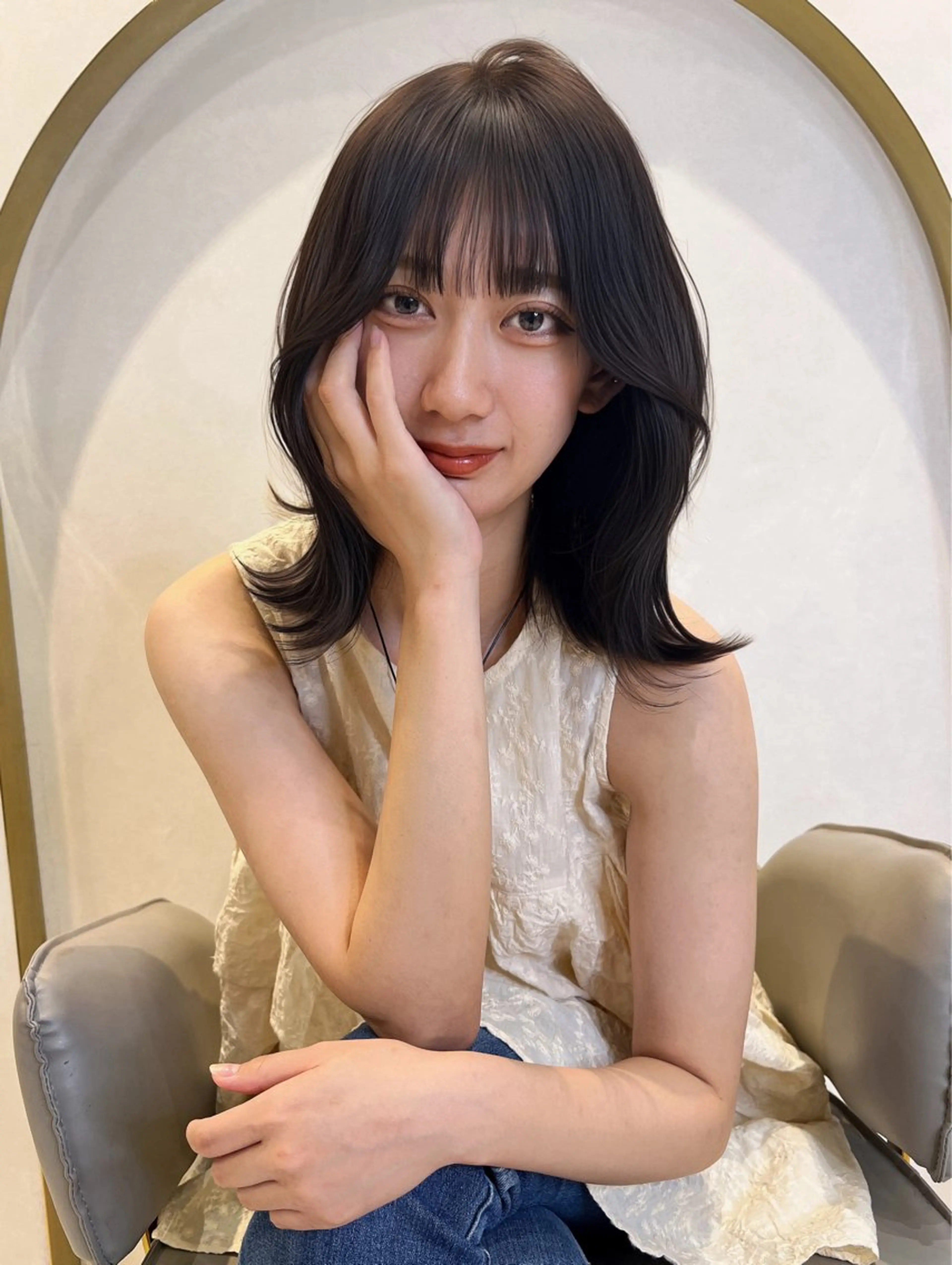 ショート カット ヘアカラー 小田裕也 チャンモリパーマのヘアスタイル