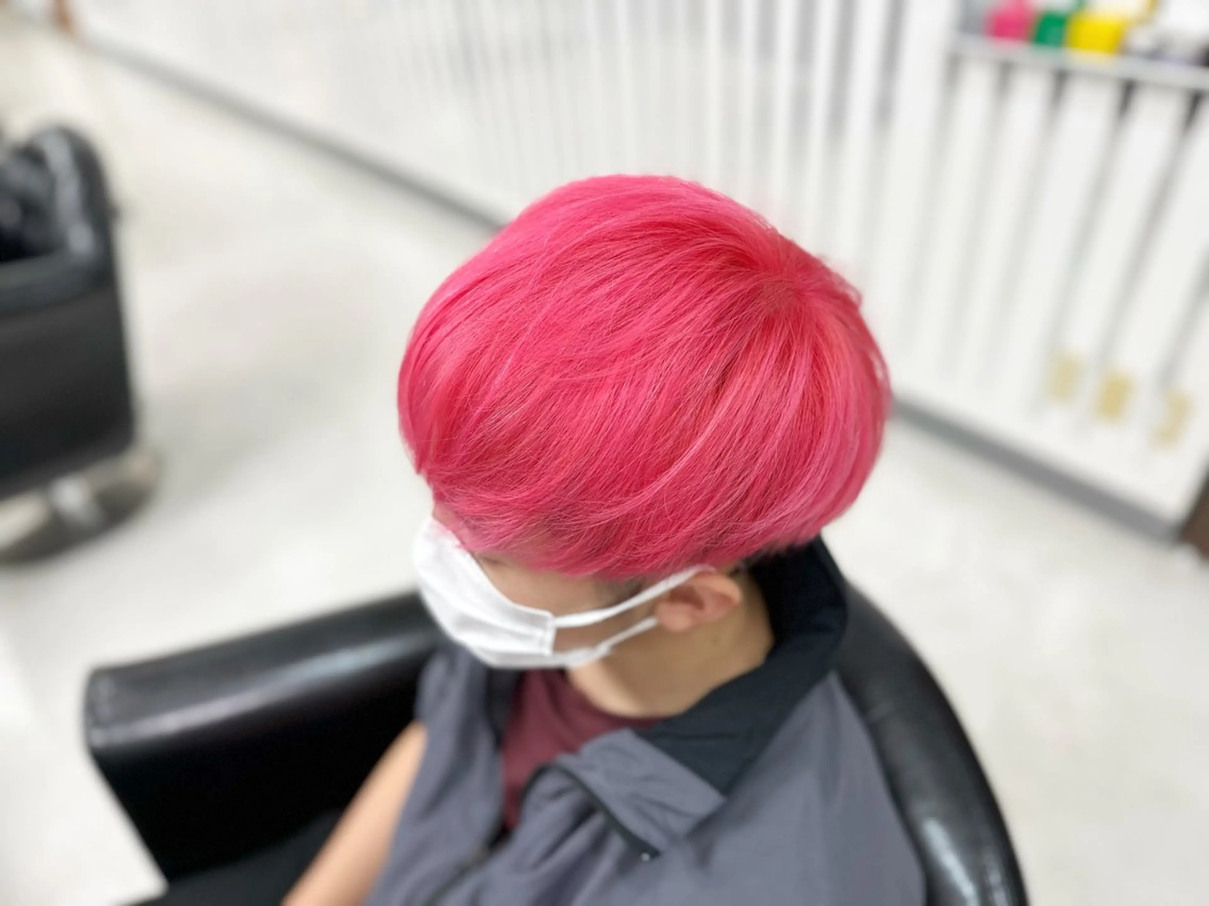 ショート カラー ピンクカラー ヘアカラー トリートメント YURI ✨のヘアスタイル