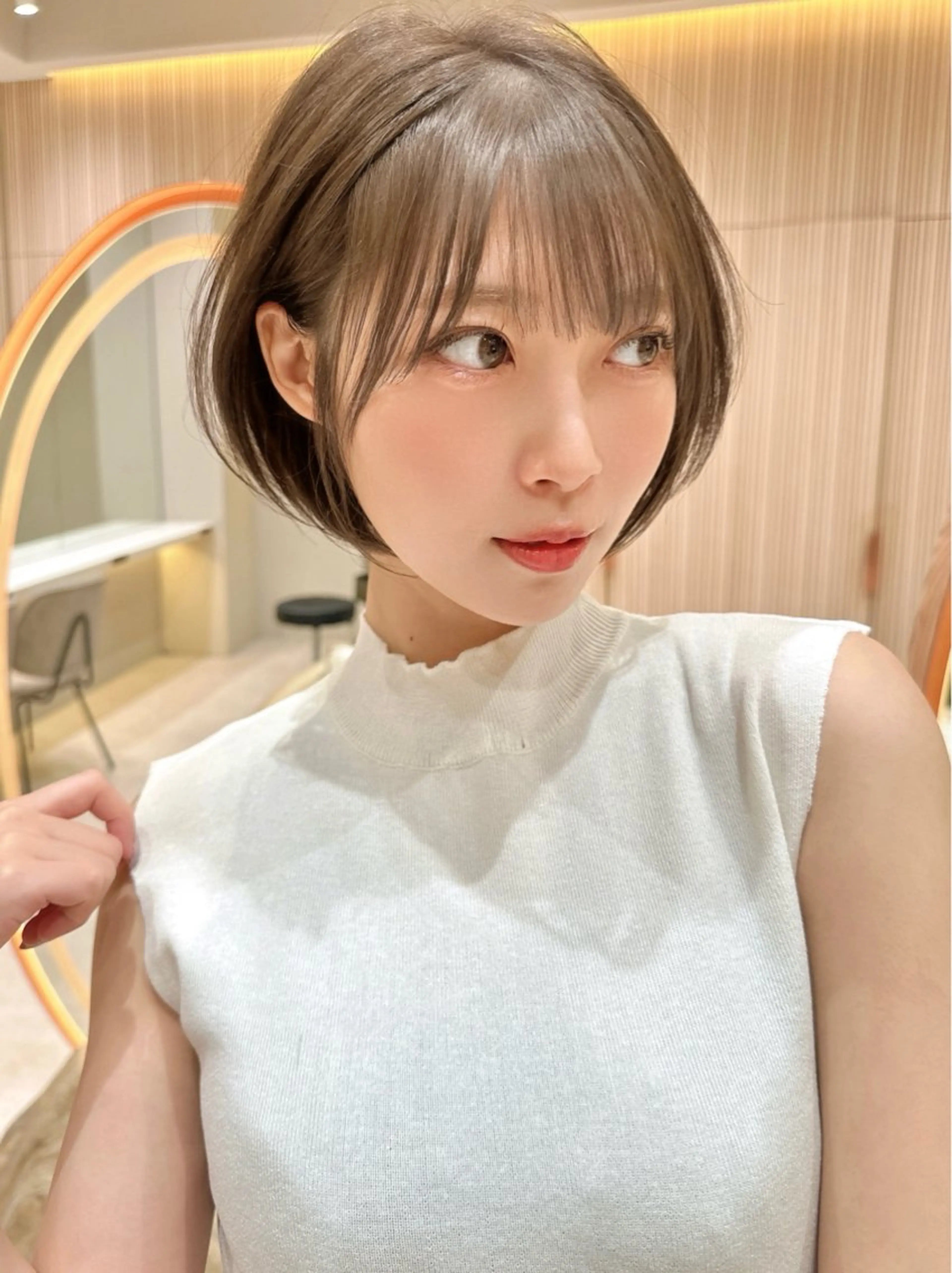 ショート カラー カット ヘアカラー トリートメント 縮毛矯正✨🫧 レイヤー川村利幸のヘアスタイル