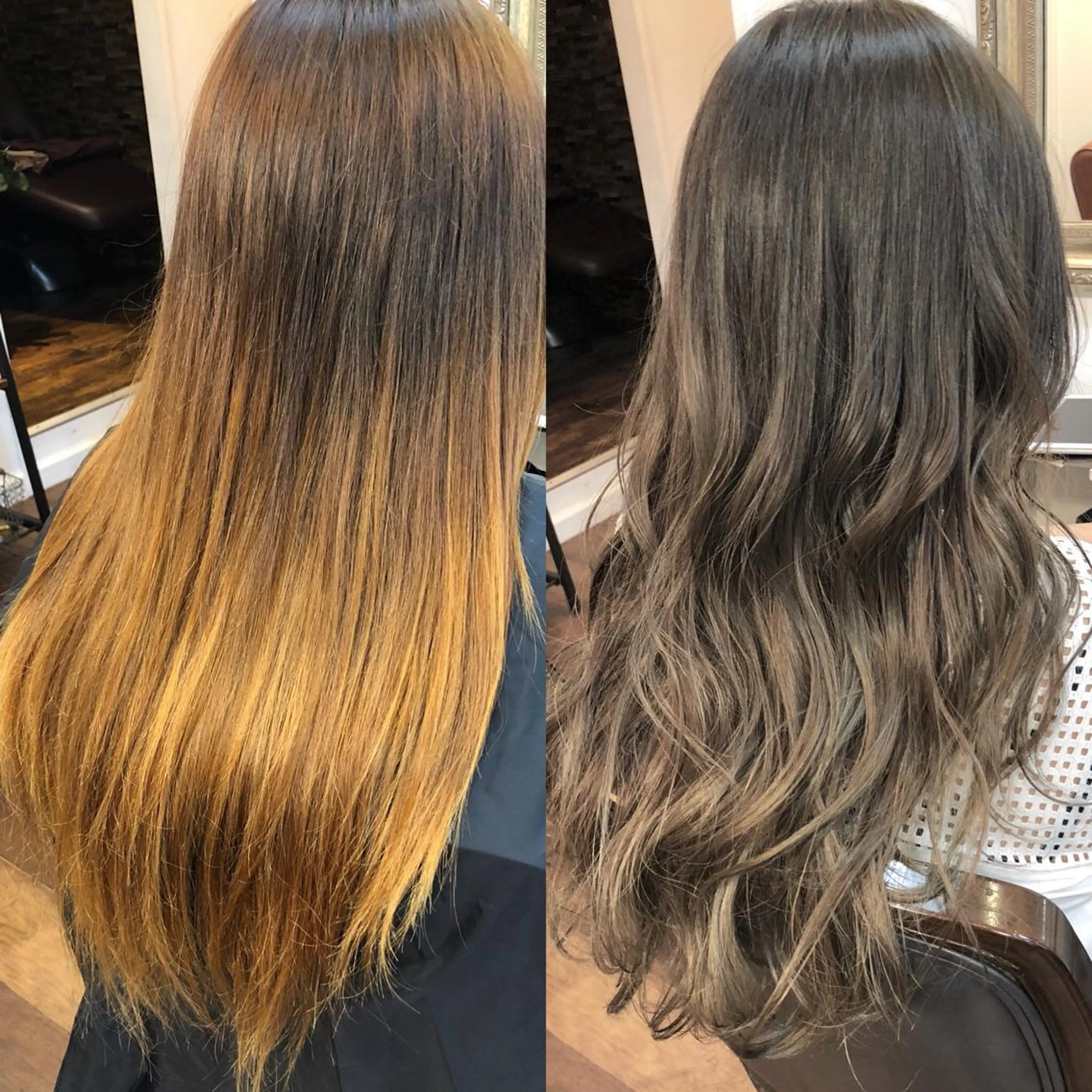ロング アッシュ 3Dハイライト ハイライト 大石 健太のヘアスタイル