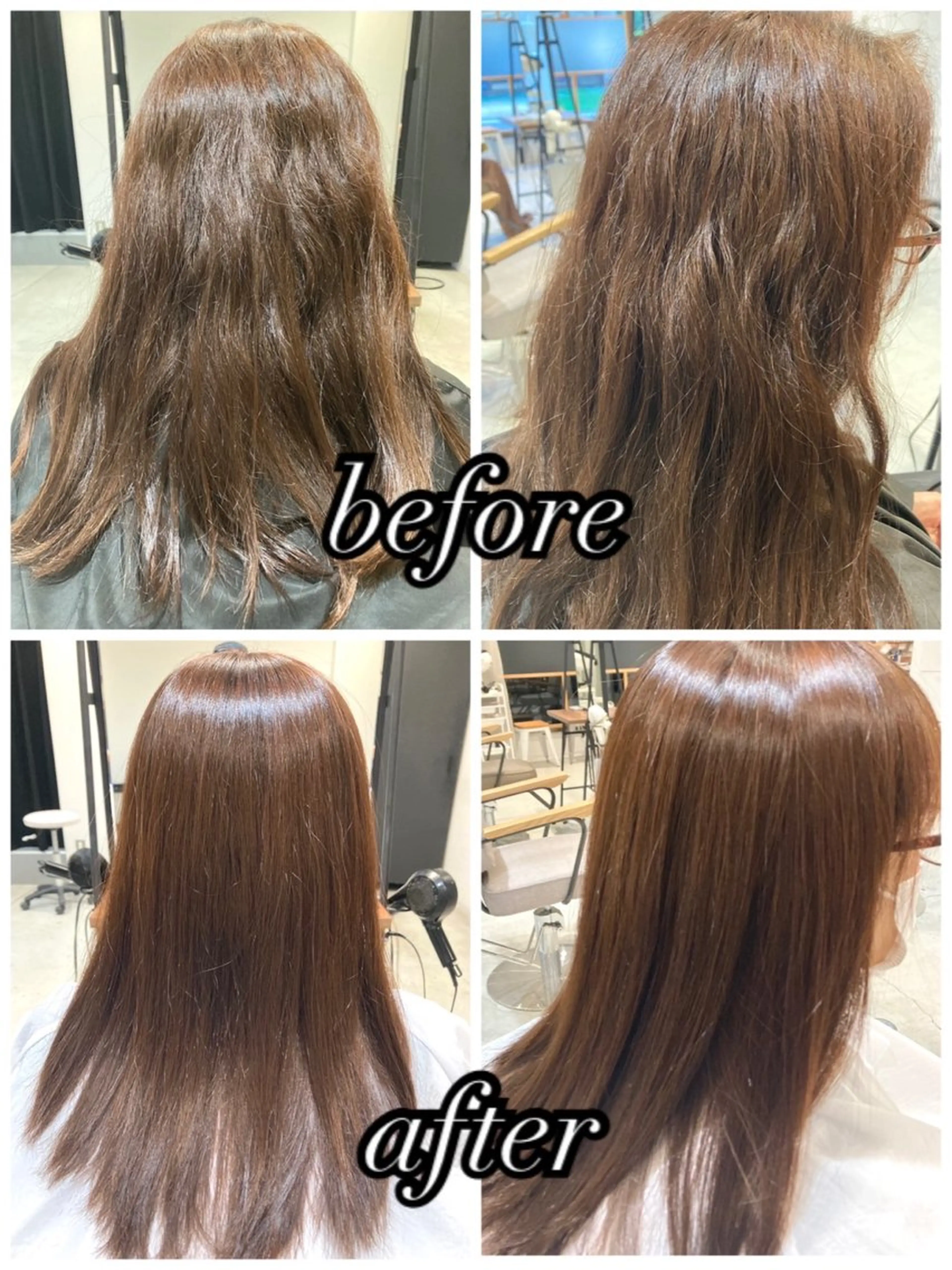 【ブリーチ毛でもできる！】　　　　　　　　　　　　　　　　　💫酸性ストレート💫の写真