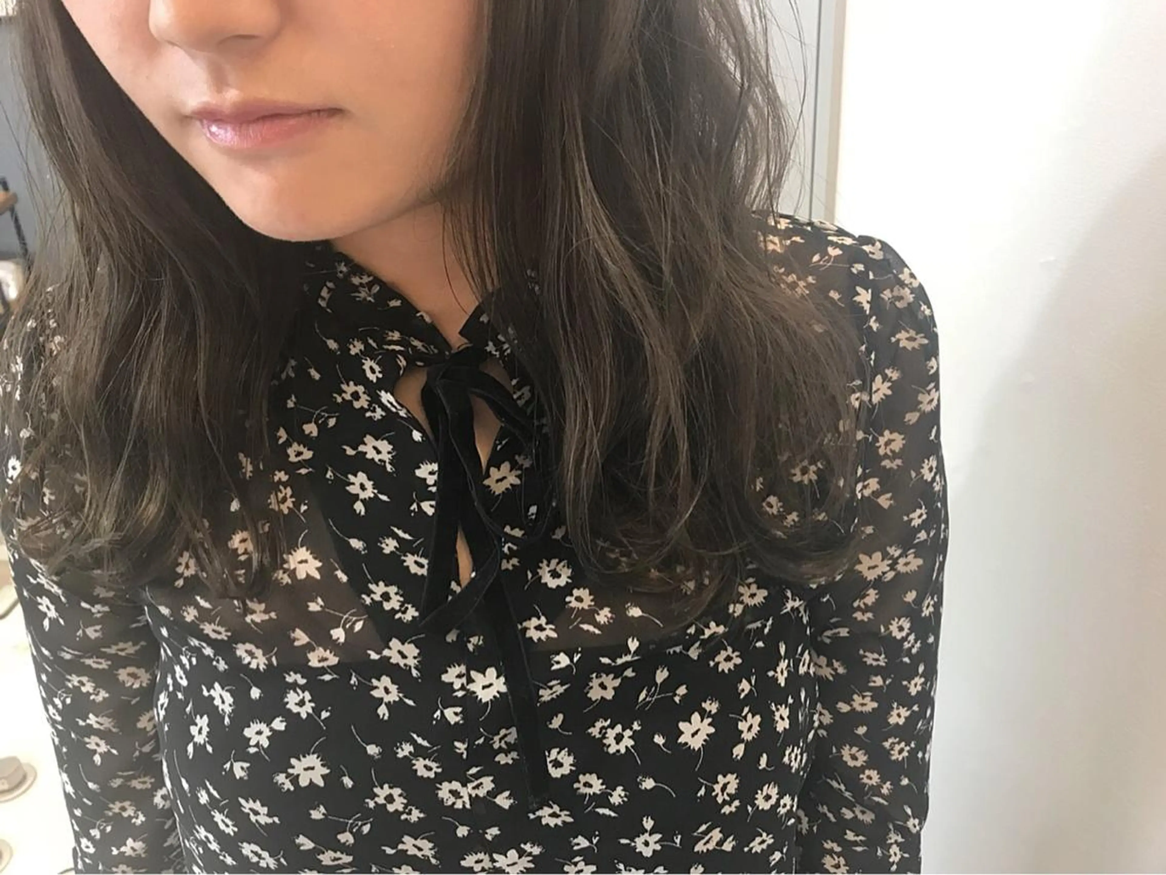 ミディアム カラー 透明感カラー ハイライトカラー ハイライト 吉田 早織のヘアスタイル