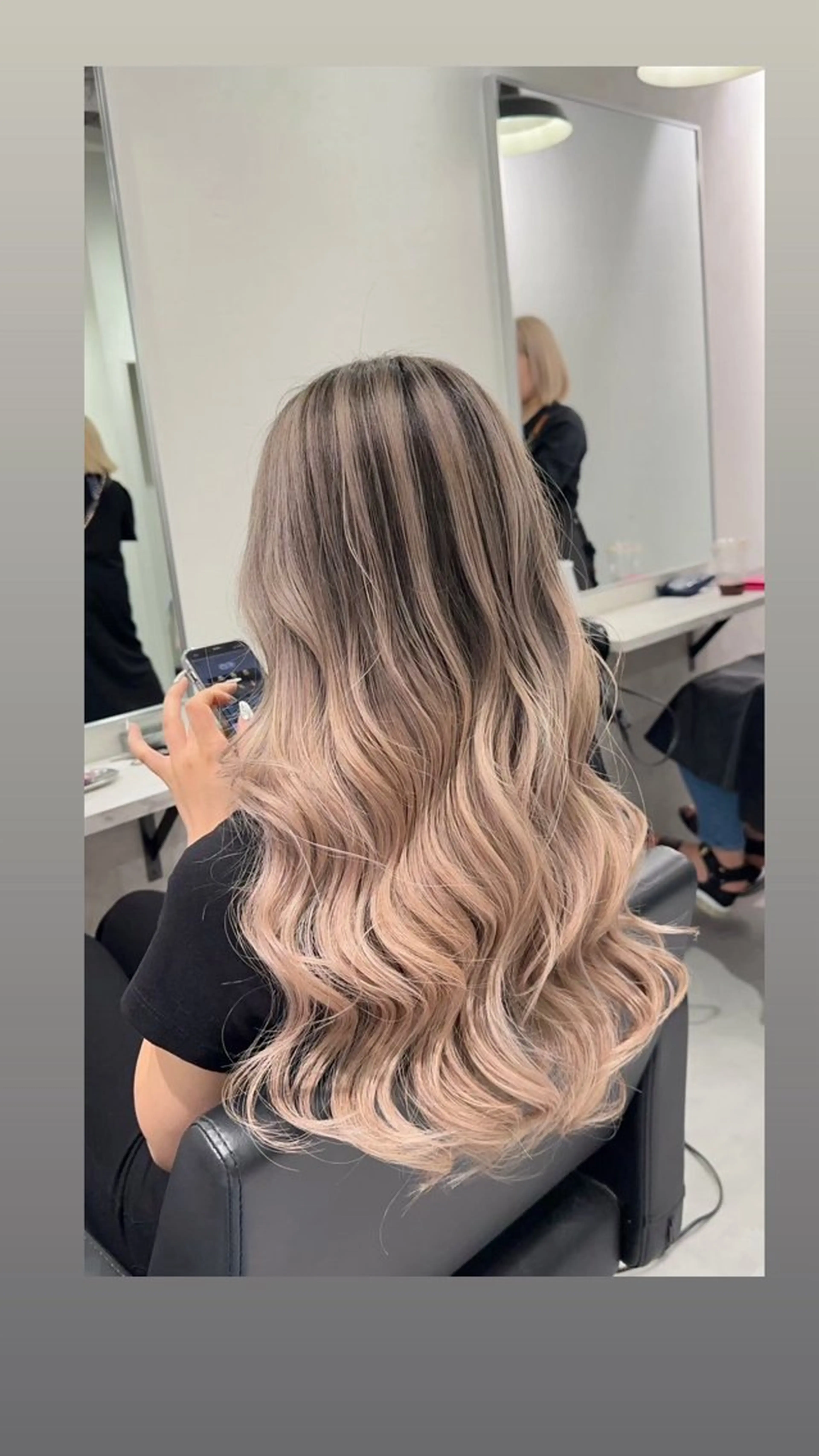 ロング カラー バレイヤージュ レイヤーカット ヘアカラー yume🦋/ CIERA南船場のヘアスタイル