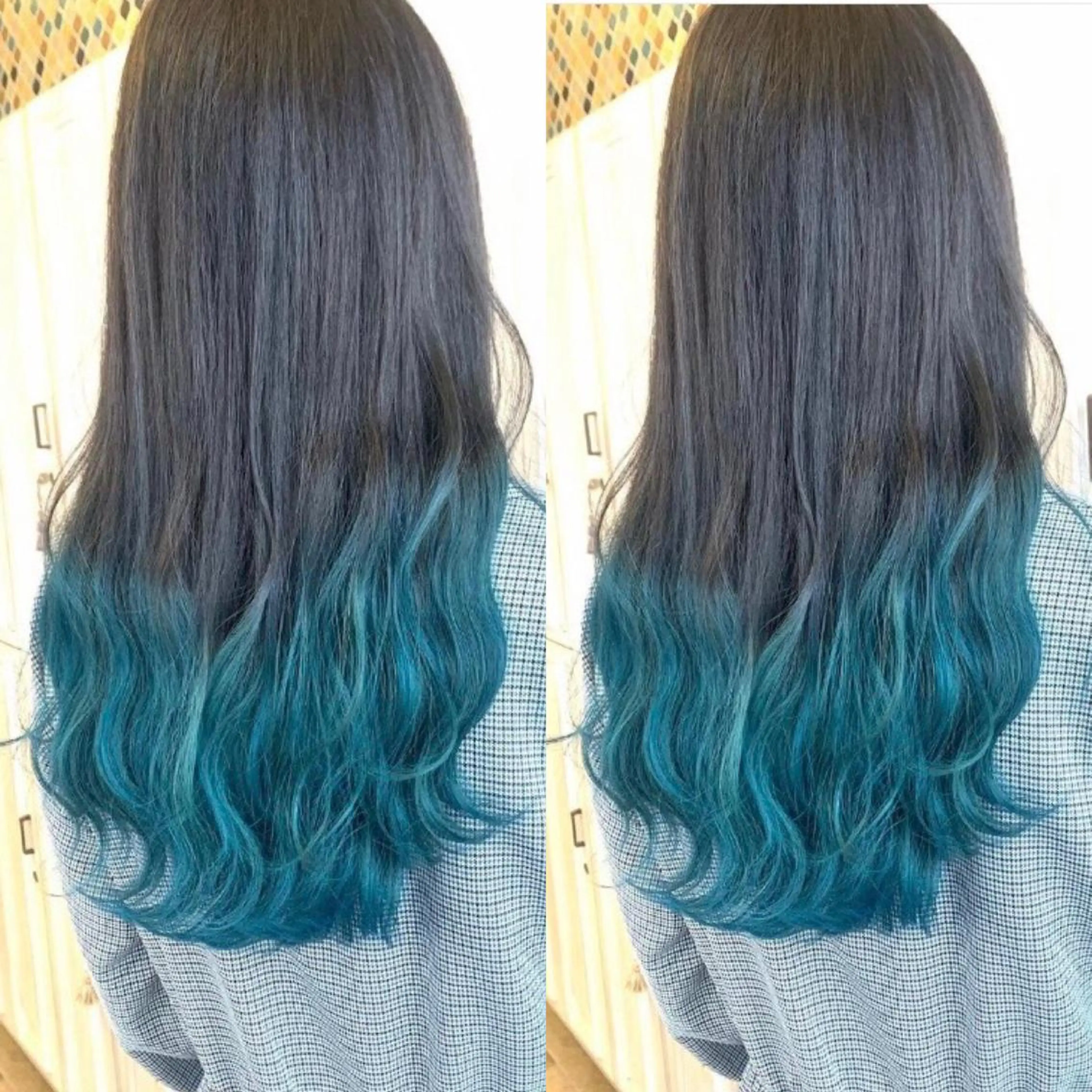 ロング カラー ブリーチ グラデーションカラー あさだ しゅうたろうのヘアスタイル