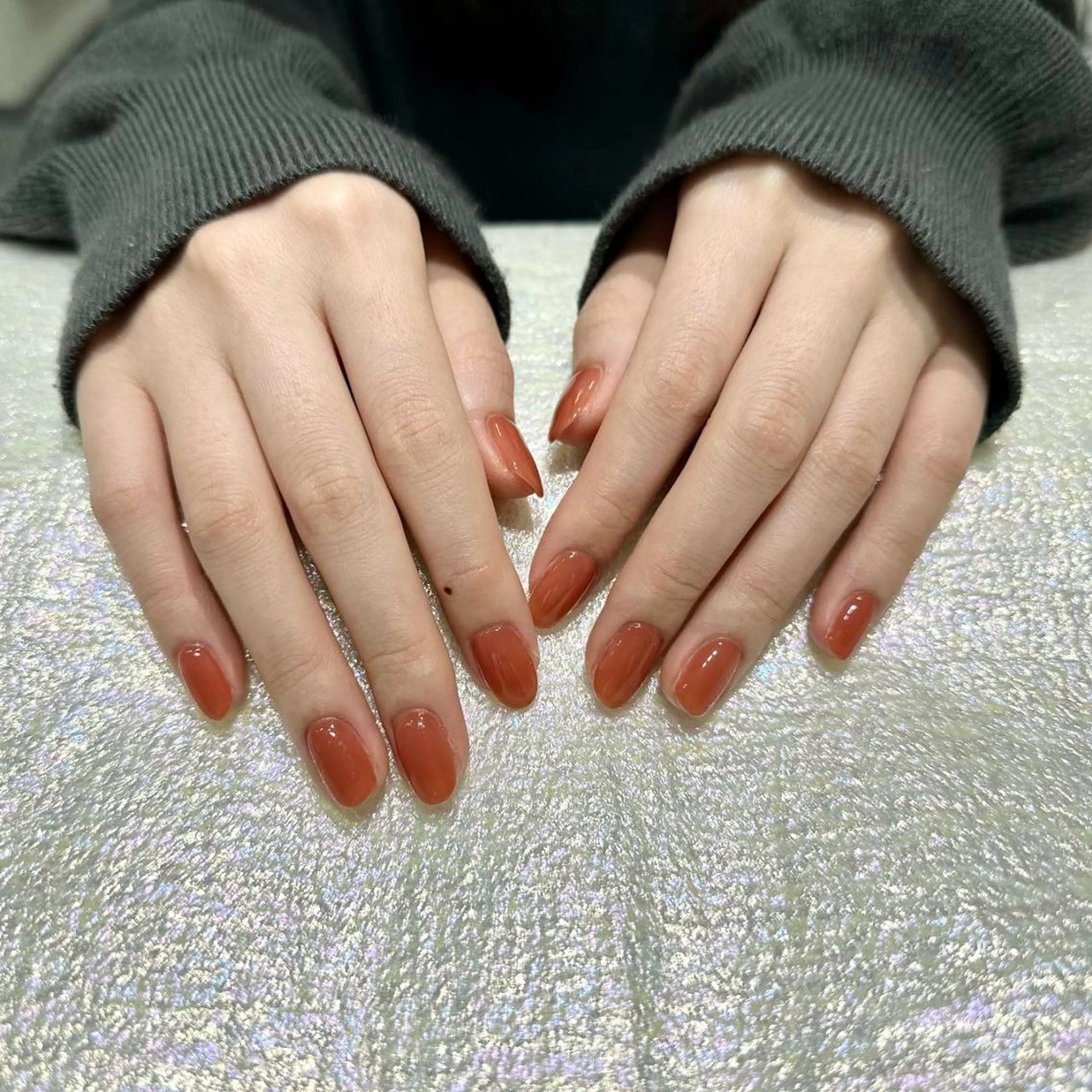 ネイル ラメ(グリッター) ラメグラデーション ワンカラーネイル Queens PUPUのネイルデザイン