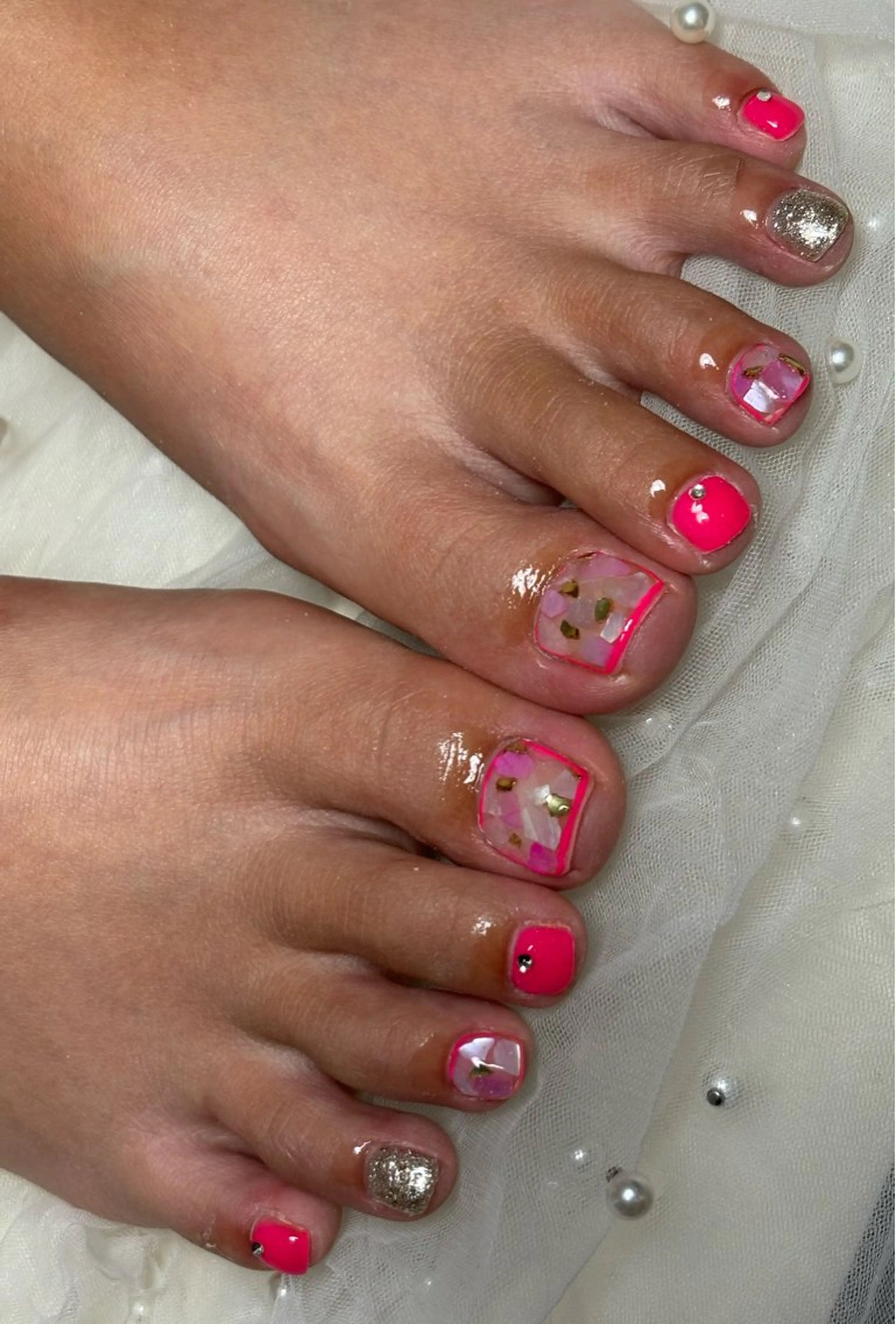 ネイル ハンドネイル フットネイル ✴︎ Delightのネイルデザイン