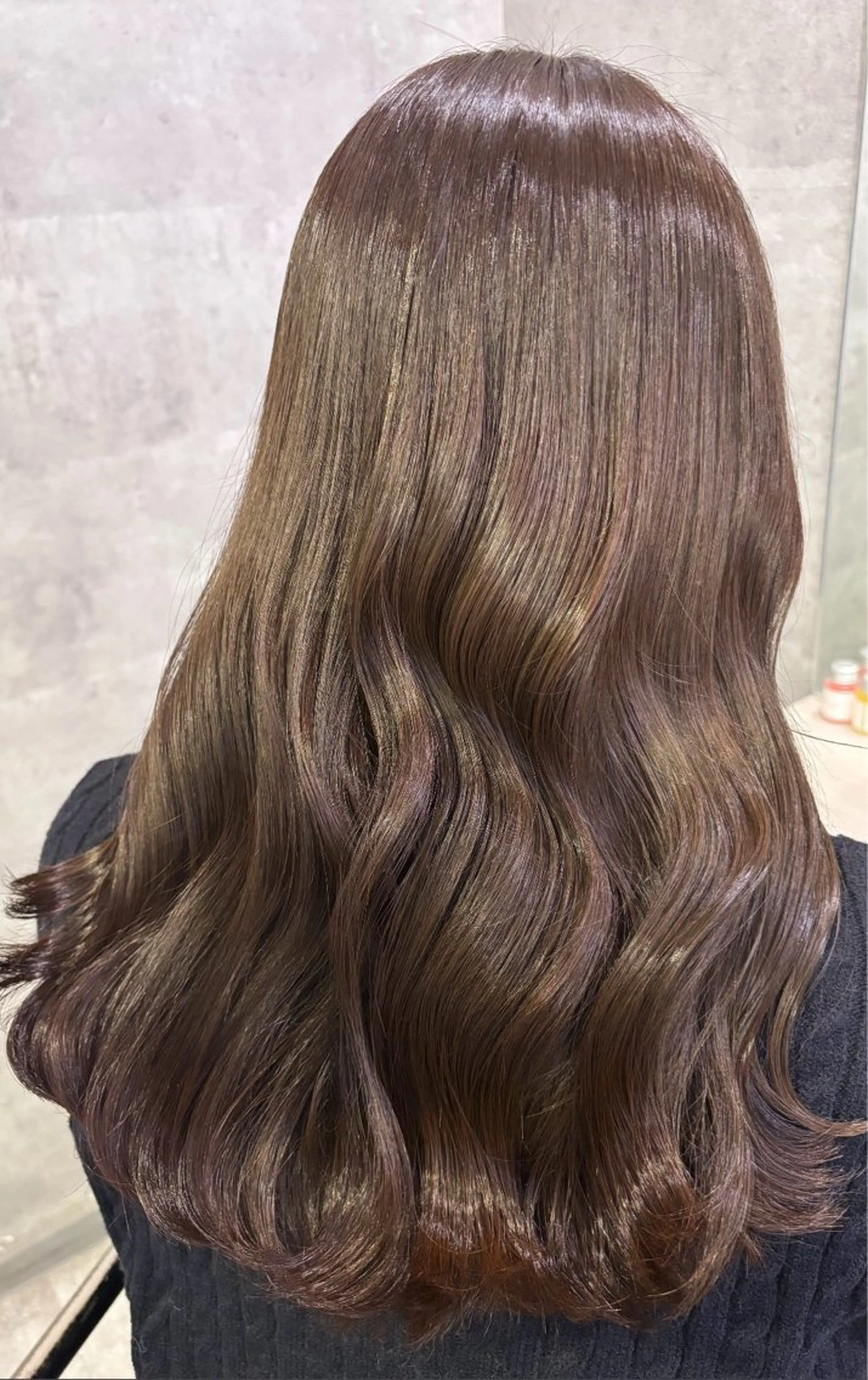 セミロング カラー カット ヘアカラー トリートメント アンダーバーホワイト_WHITE所属・_WHITE芝本 賢吾【天王寺店】のヘアスタイル