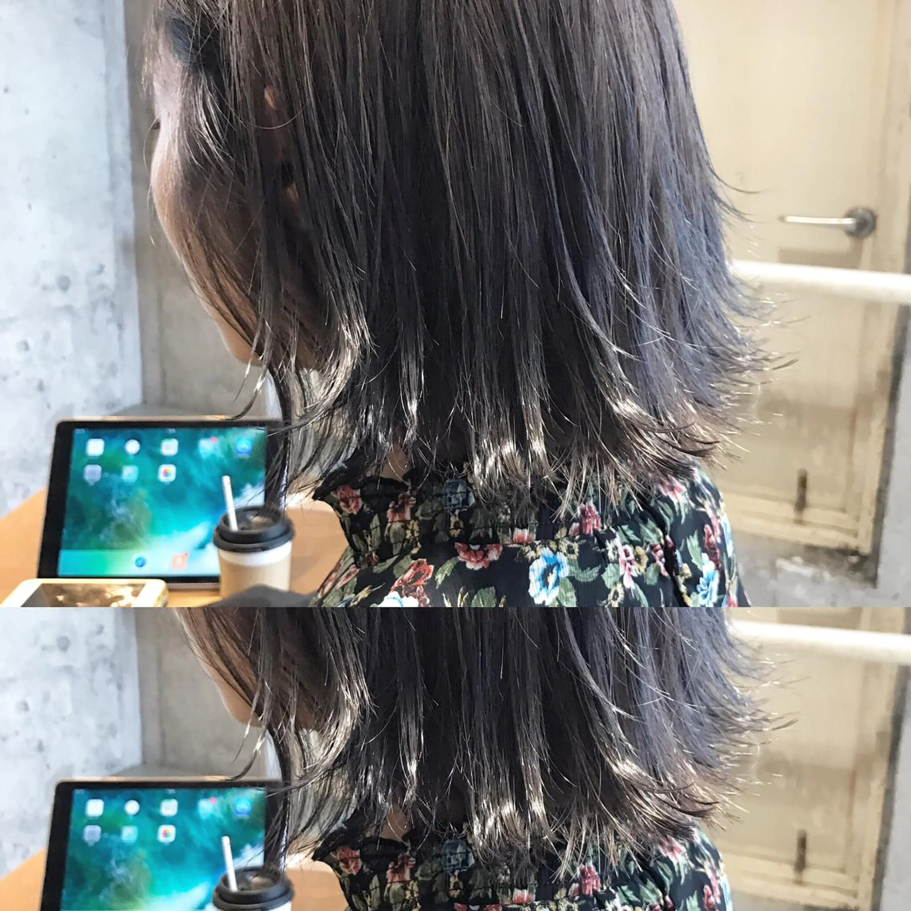 ショート カラー パーマ ヘアアレンジ メンズ キッズ ネイル マツエク・マツパ ダブルカラー グレージュ シルバー シルバーグレージュ シルバー サロンドミルク 原宿のヘアスタイル