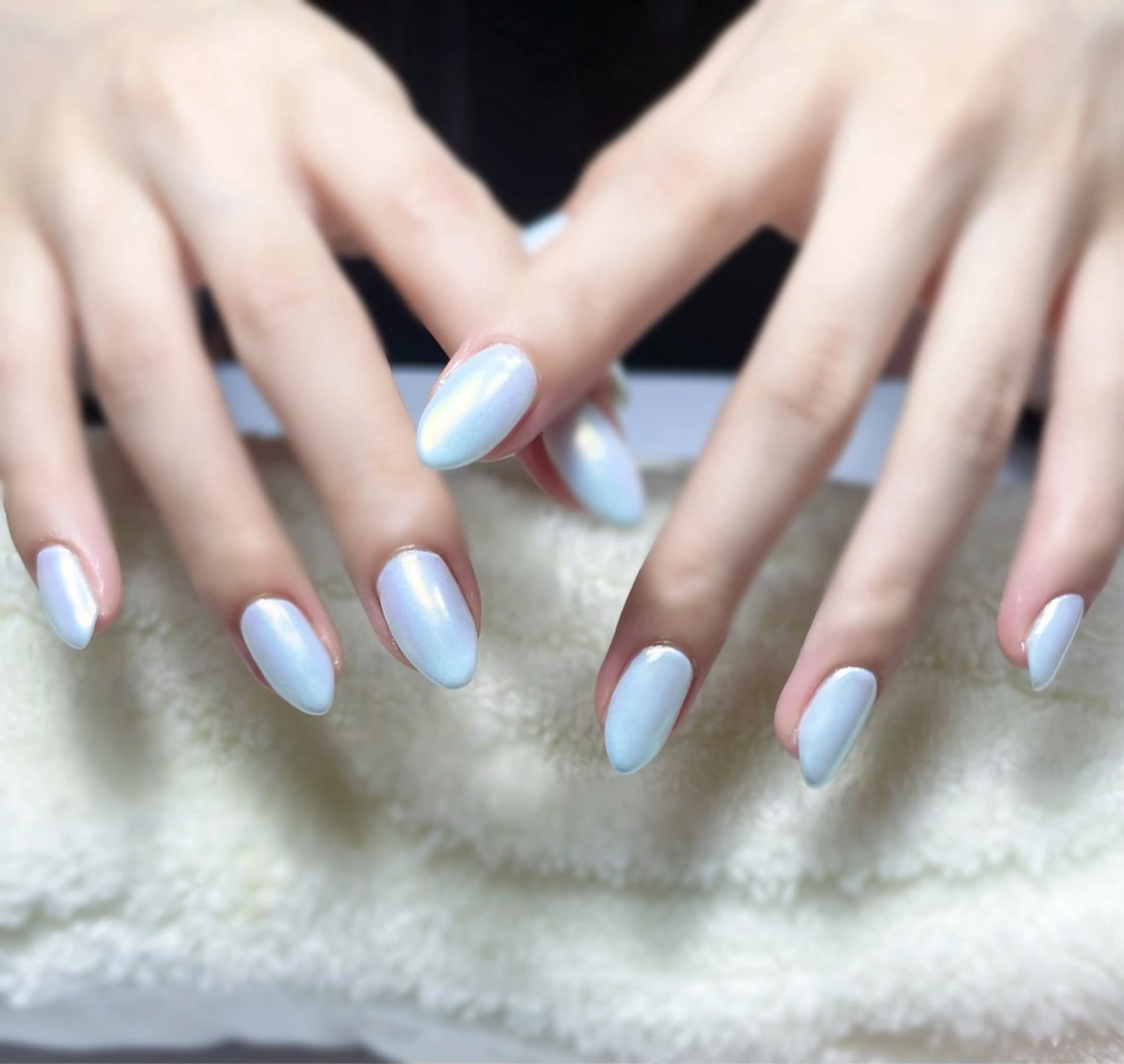 ネイル オーロラネイル オフィスネイル ワンカラーネイル シンプルネイル Chicchi 加茂宮駅徒歩3分のネイルデザイン