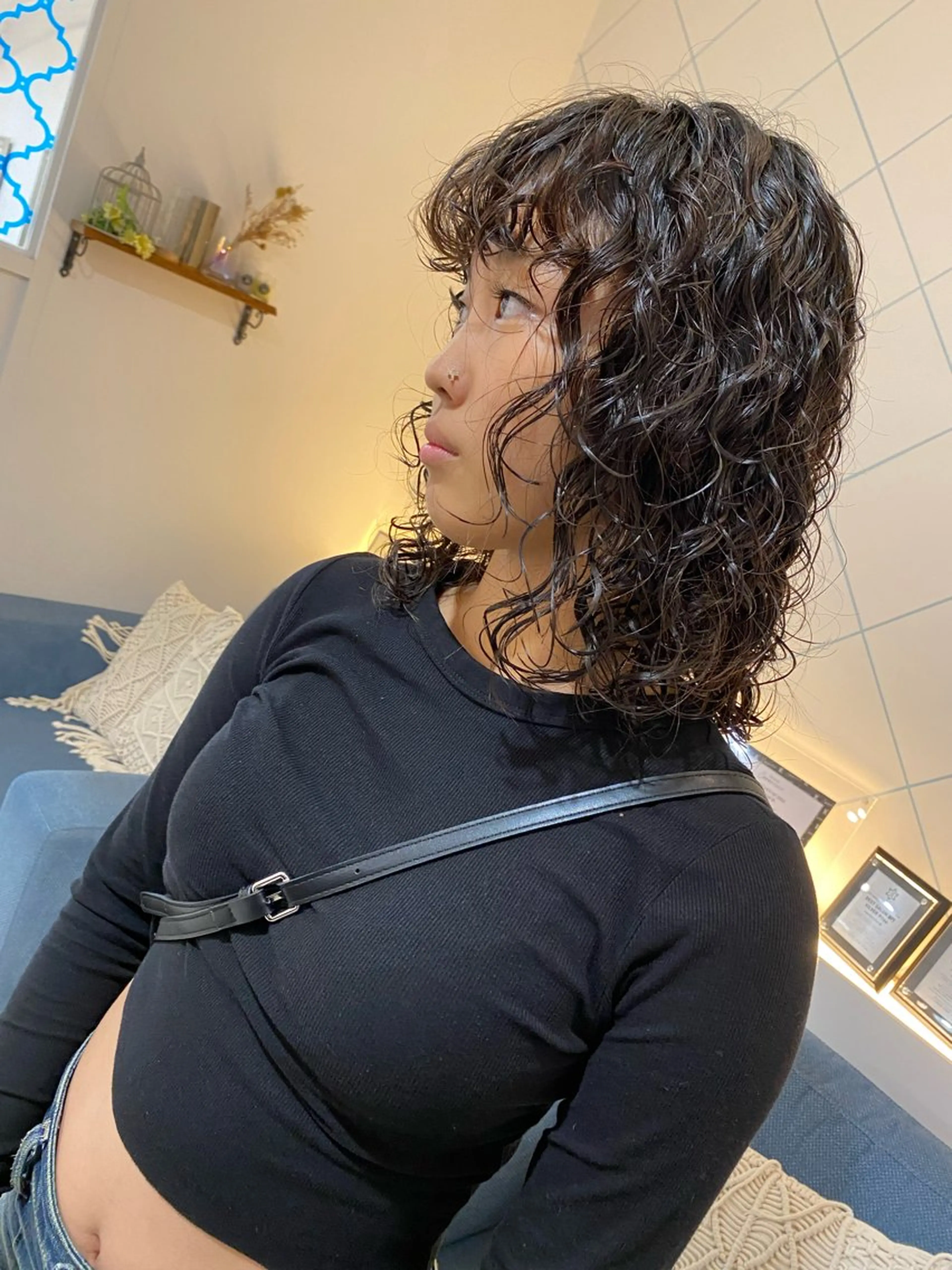 ミディアム パーマ カット パーマ AngeBay.NaHa所属・饒平名 知也のヘアスタイル