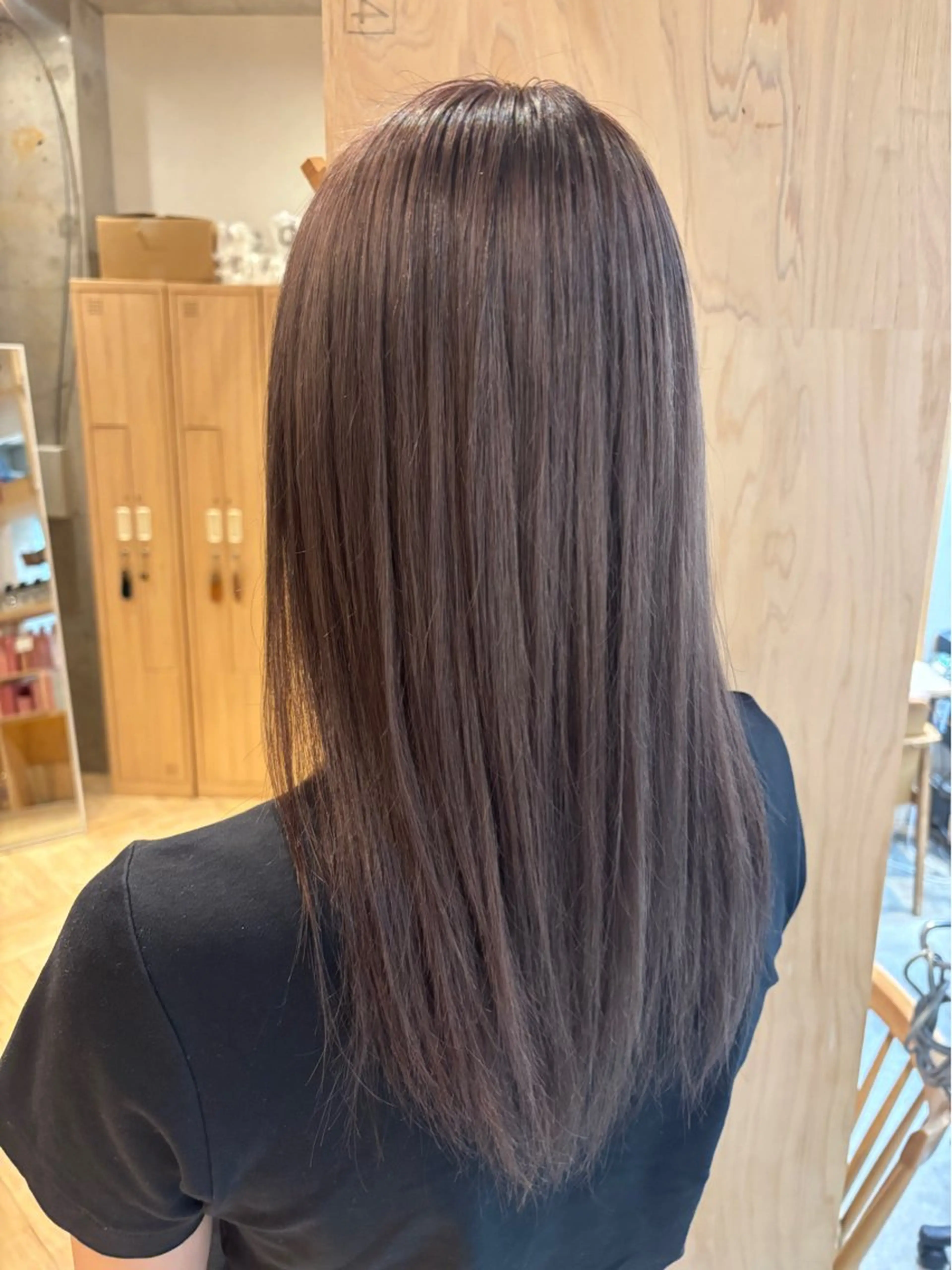 ロング ヘアカラー トリートメント 透明感カラー🤎/ ツヤカラー/さくらのヘアスタイル