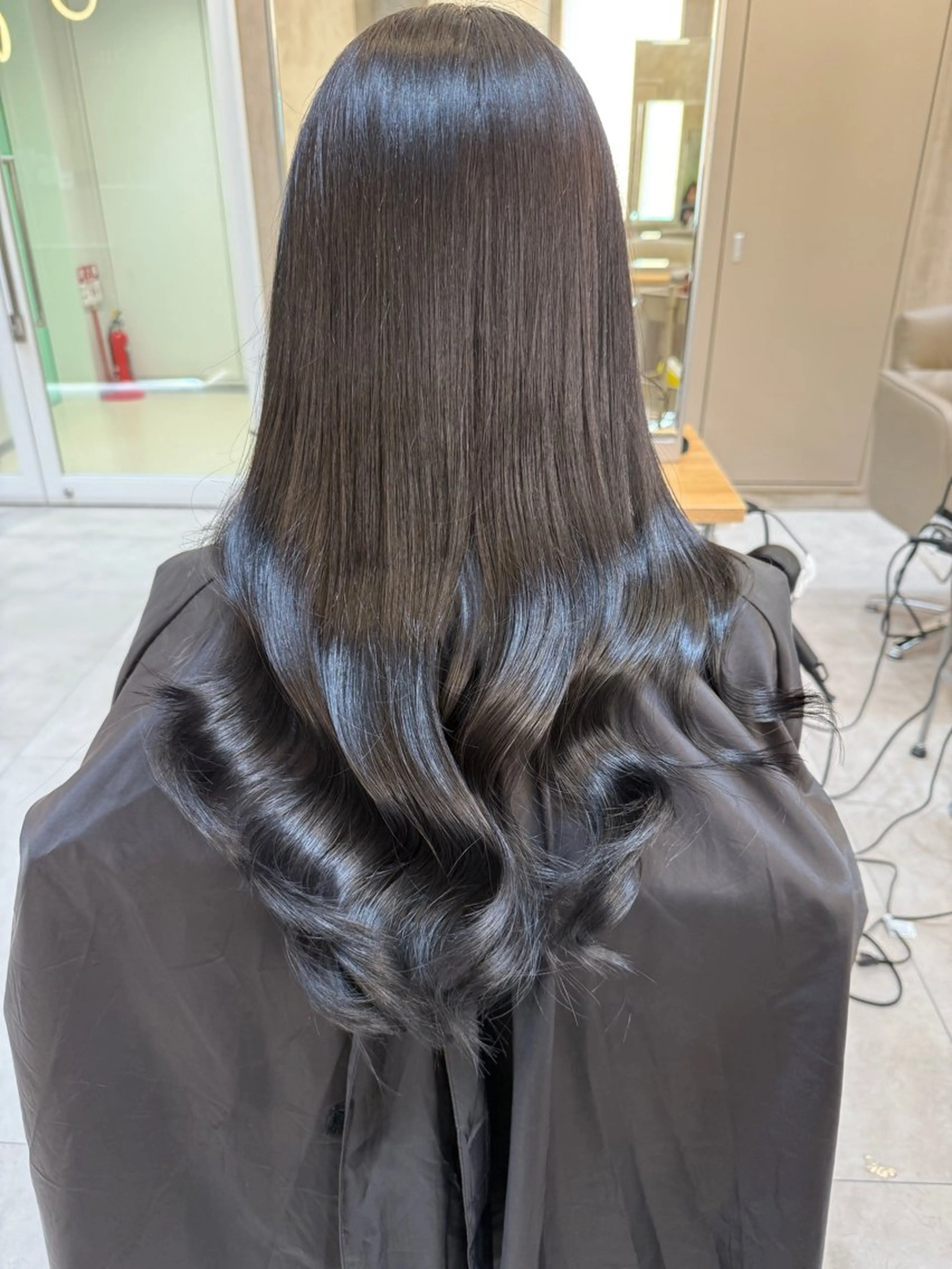 セミロング ✨赤味消しカラー✨ 韓国ヘア/古川恭平のヘアスタイル