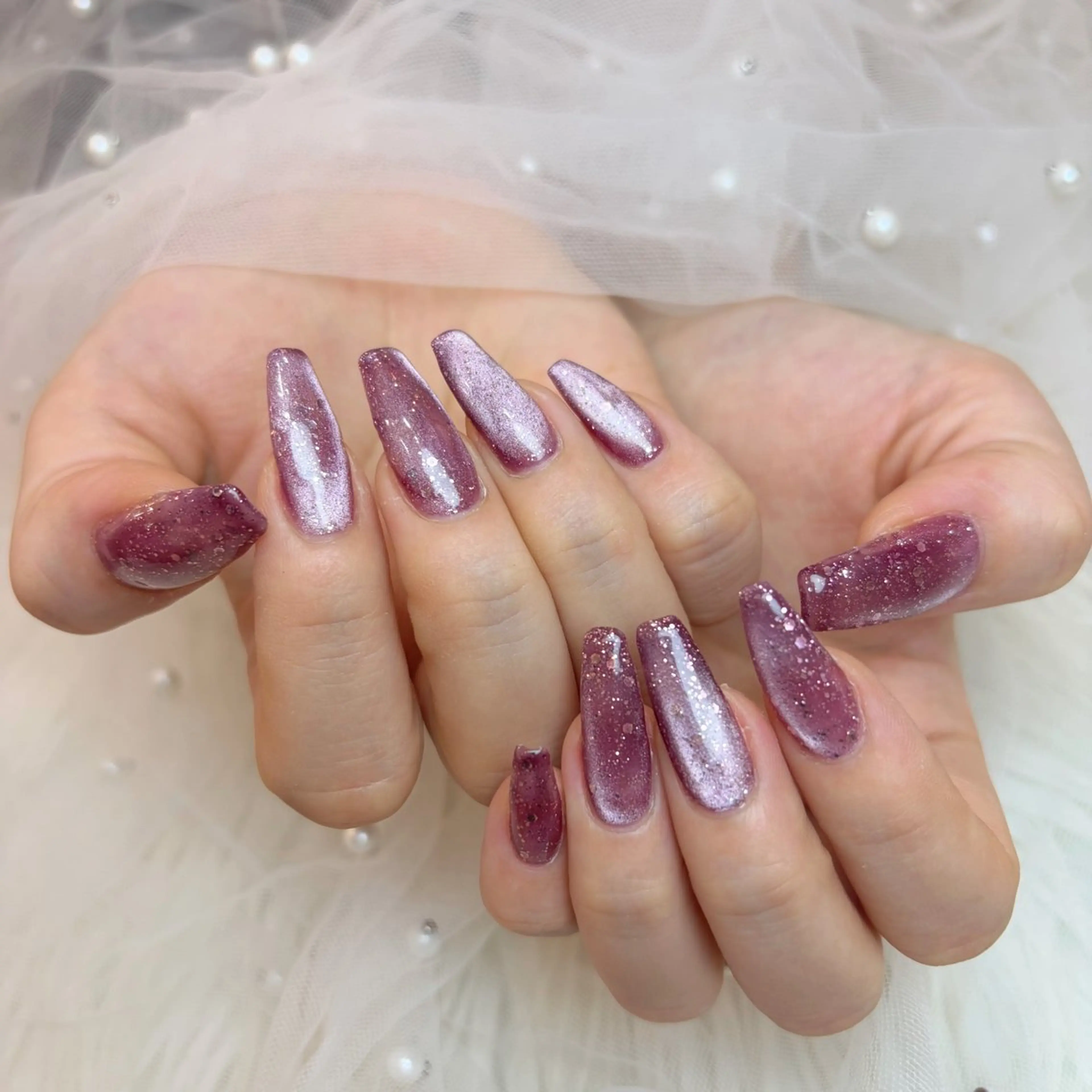 ネイル ラメ(グリッター) ハンドネイル Nail&eye salon UnFLAIR所属・UnFLAIR HARUKIのネイルデザイン