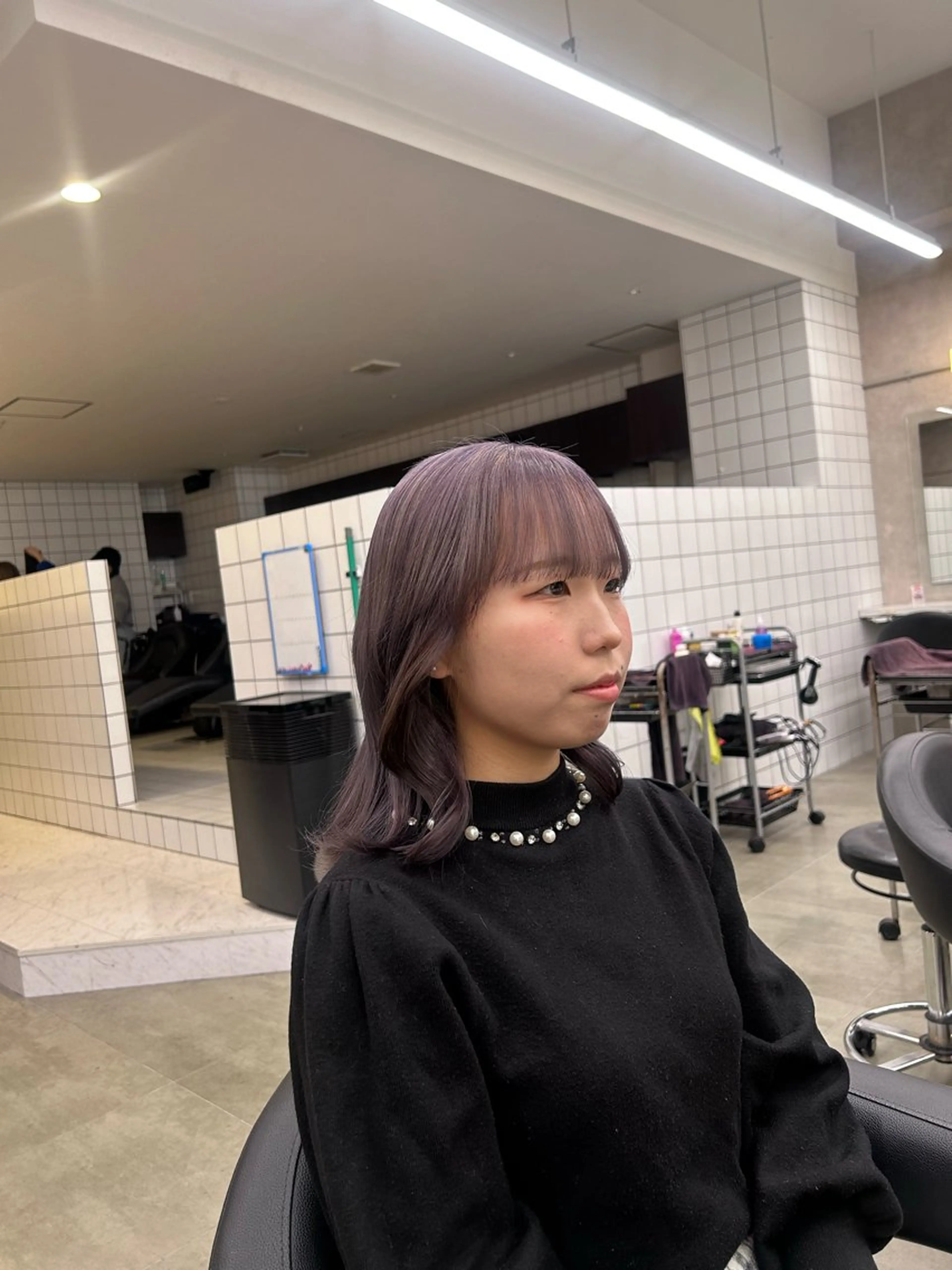 カラー ヘアカラー トリートメント 透明感ベージュ🤎 ナチュラルレイヤーのヘアスタイル