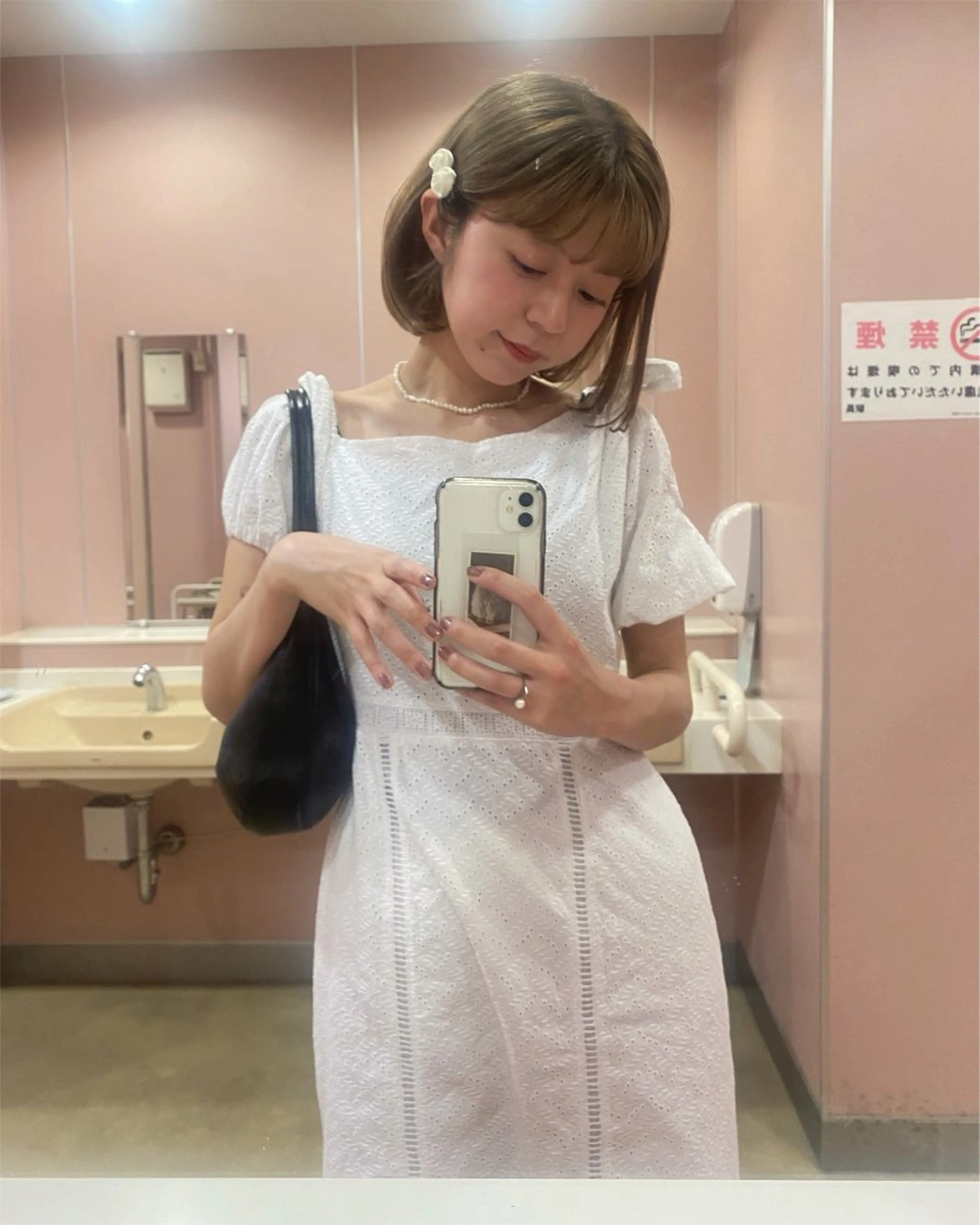 ショート カラー カット riria/ボブ /透明感カラー🎀のヘアスタイル