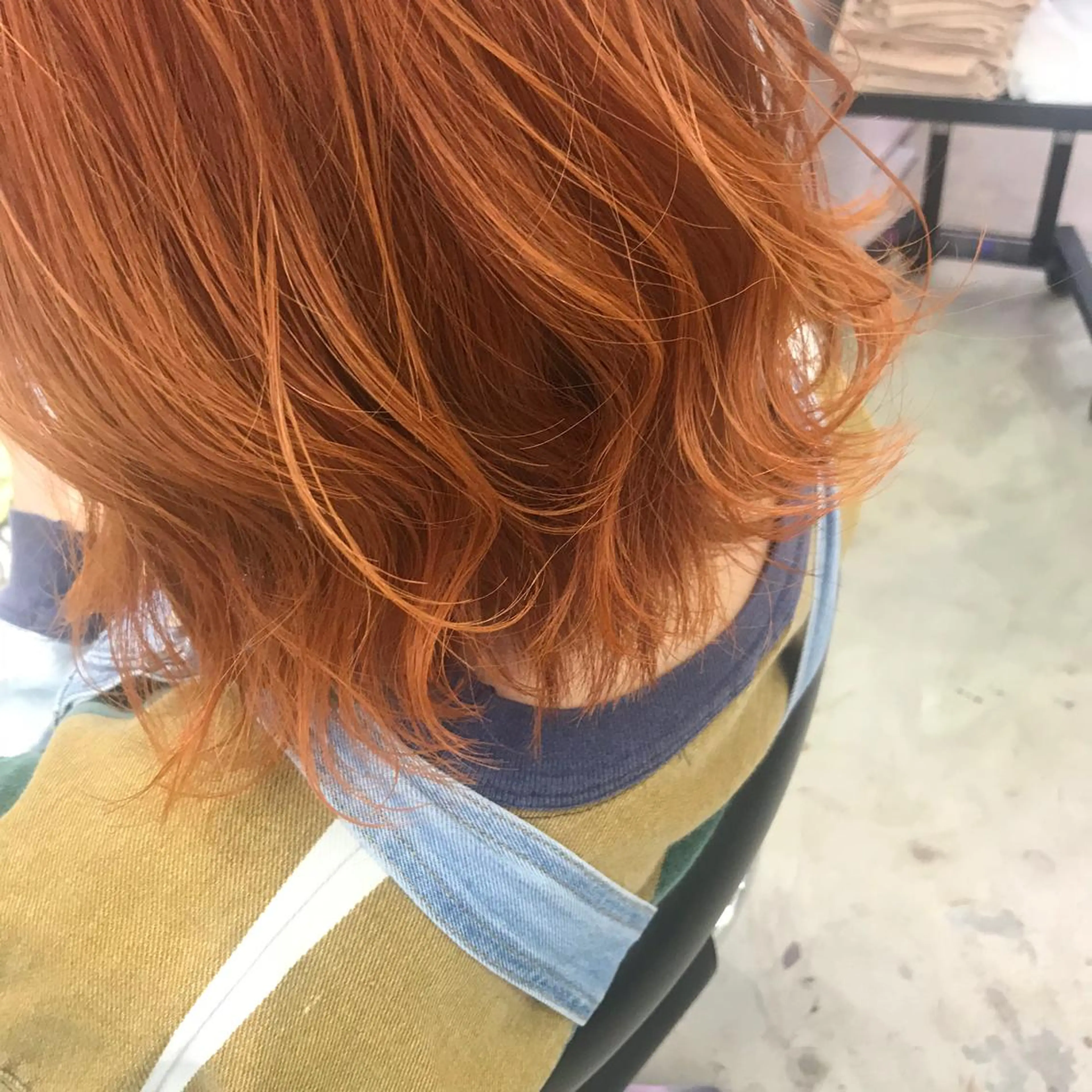 ショート カラー ヘアアレンジ オレンジ 垢抜け案内人 鈴木聖矢✂️のヘアスタイル