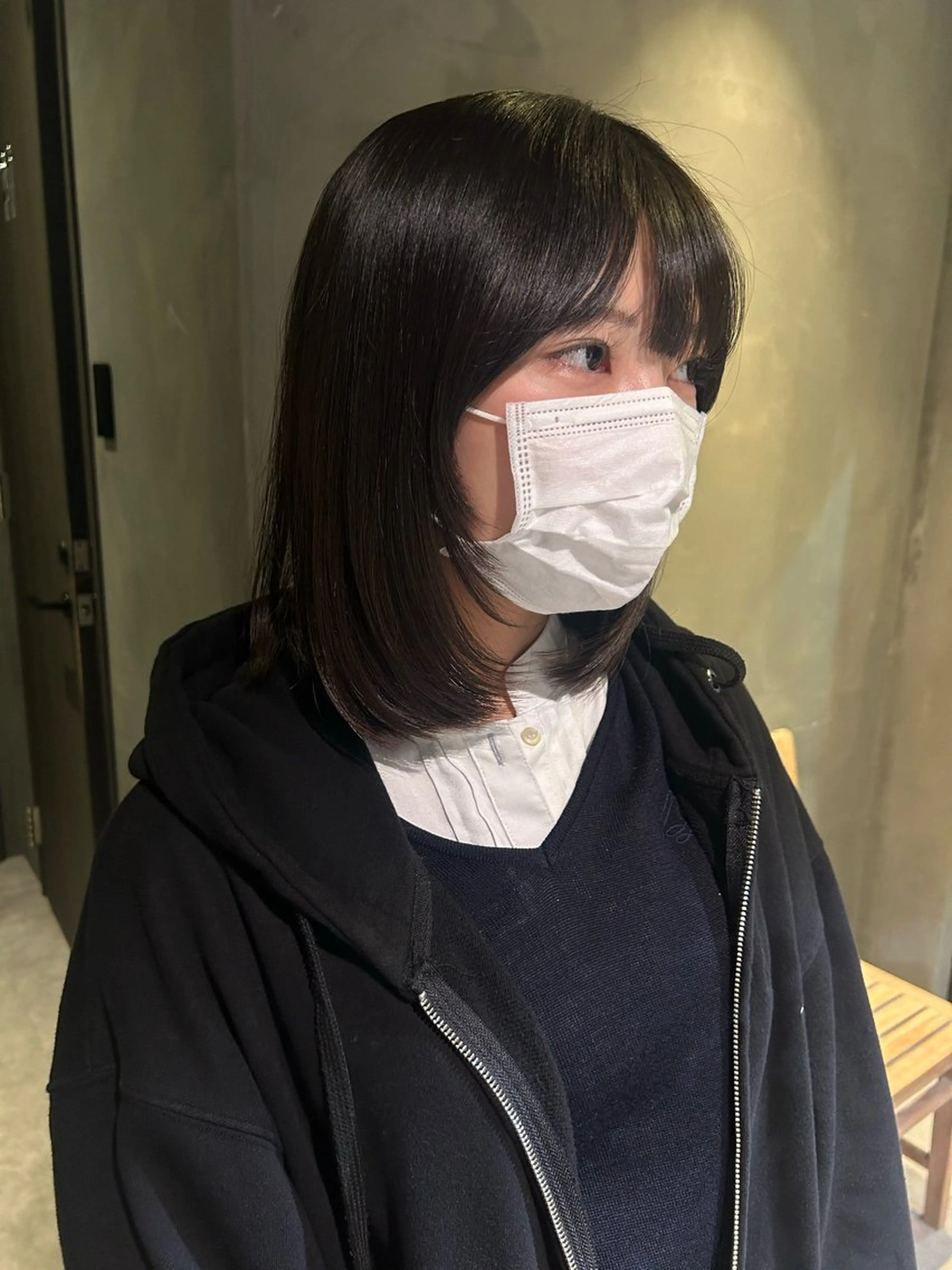 ミディアム レイヤーカット 山本 夏樹のヘアスタイル