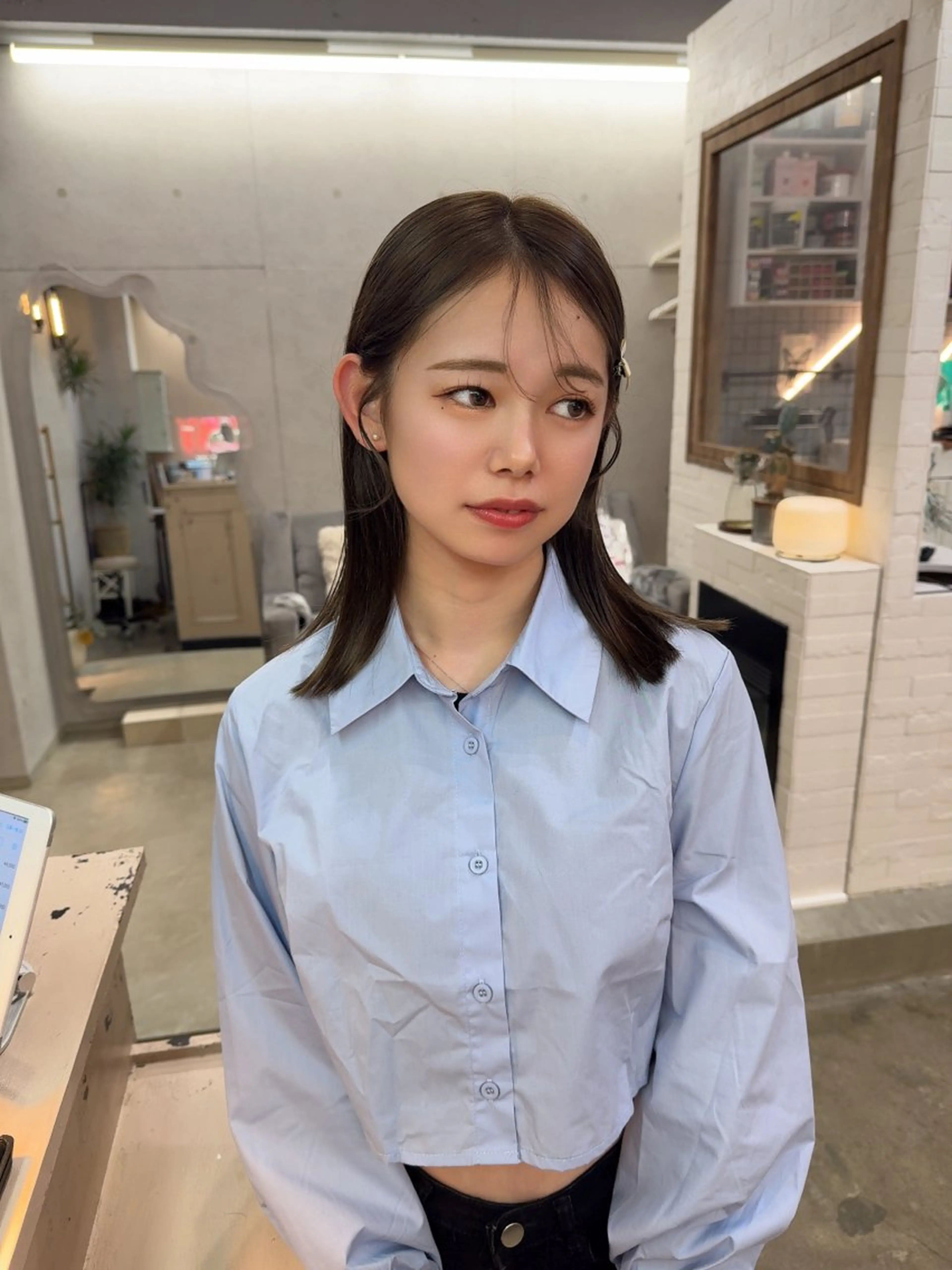 ミディアム カラー ヘアカラー トリートメント MIES amane(アマネ)のヘアスタイル