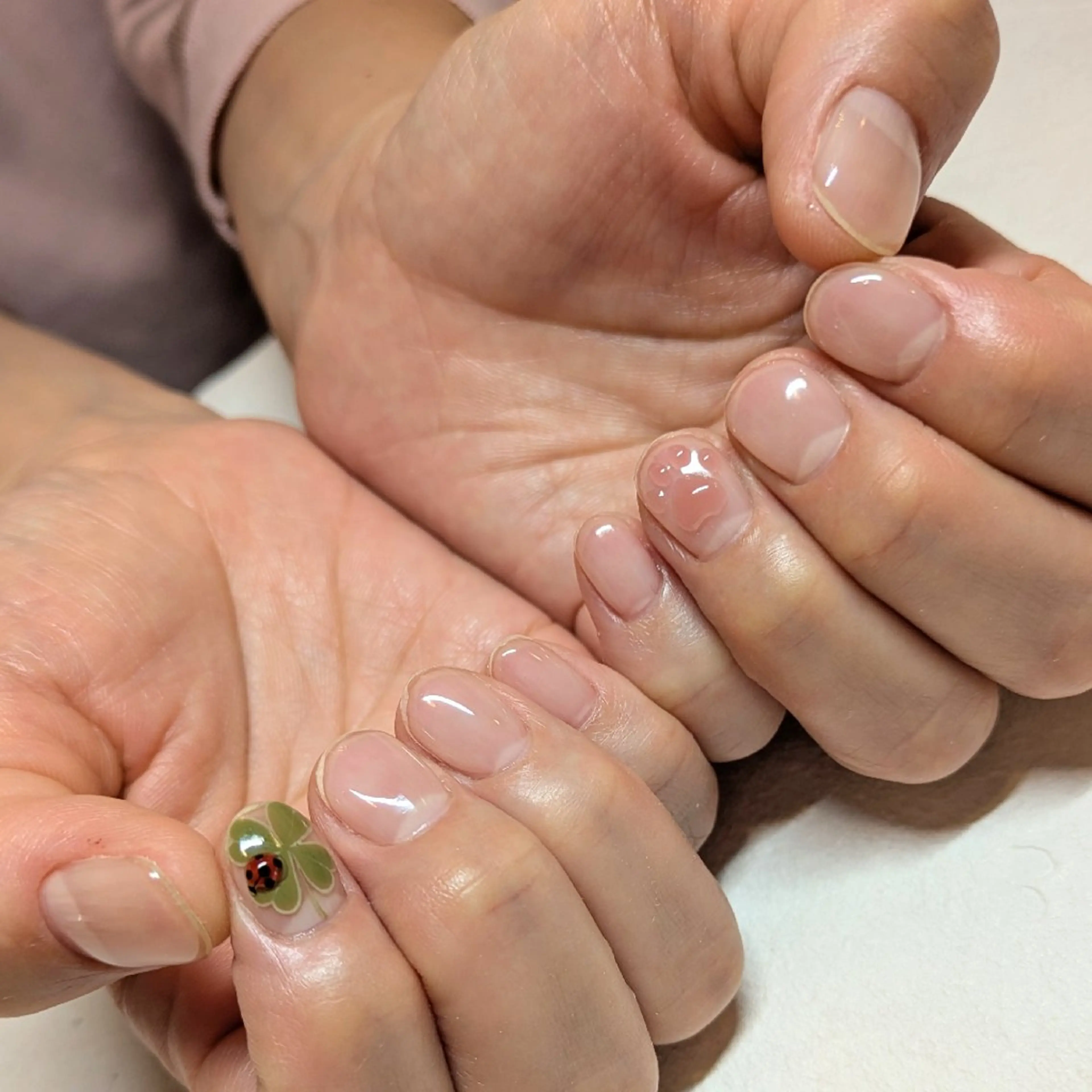 ネイル クリアネイル ジェヌインネイル 河内のネイルデザイン