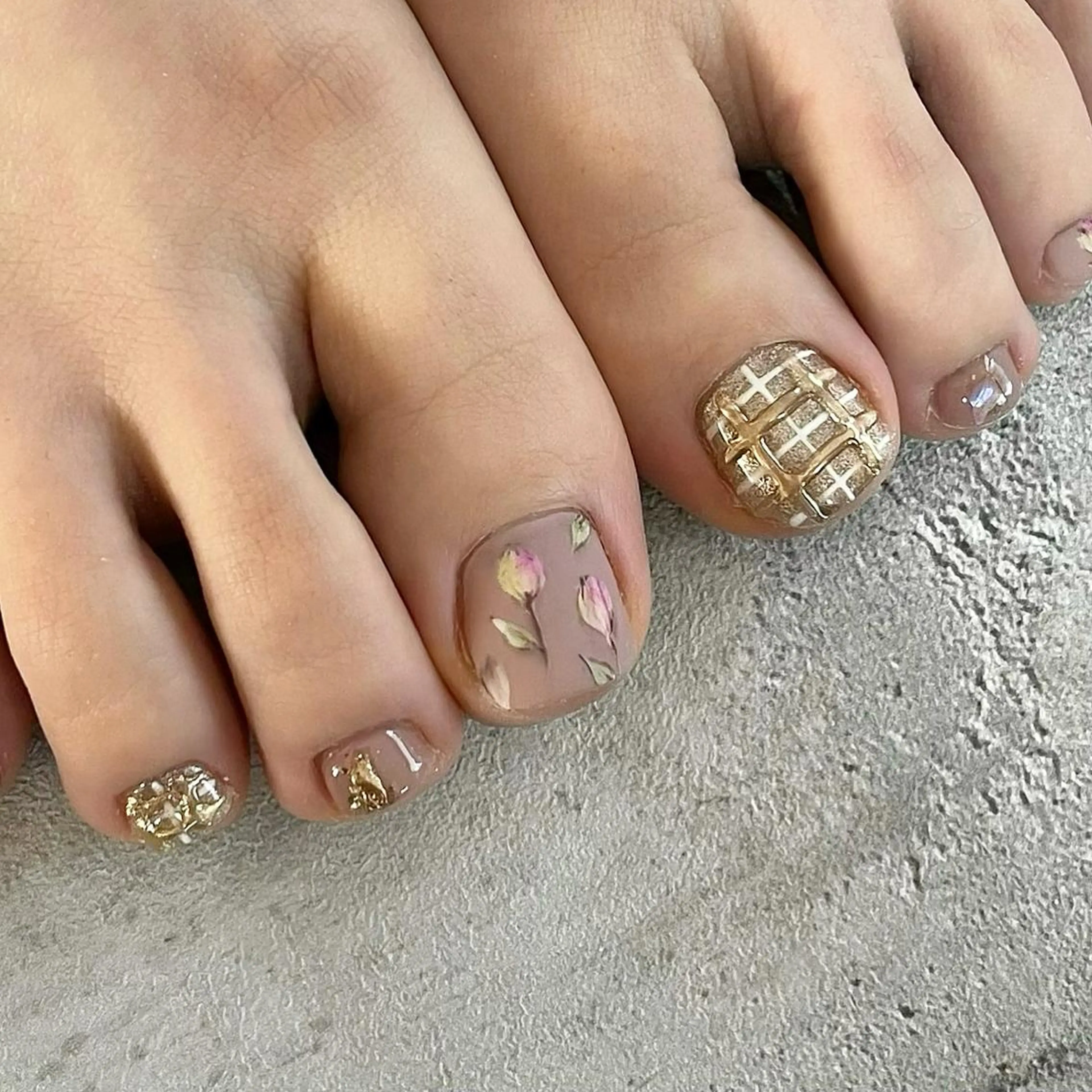 ネイル フットネイル ジェルネイル 東 千夏のネイルデザイン