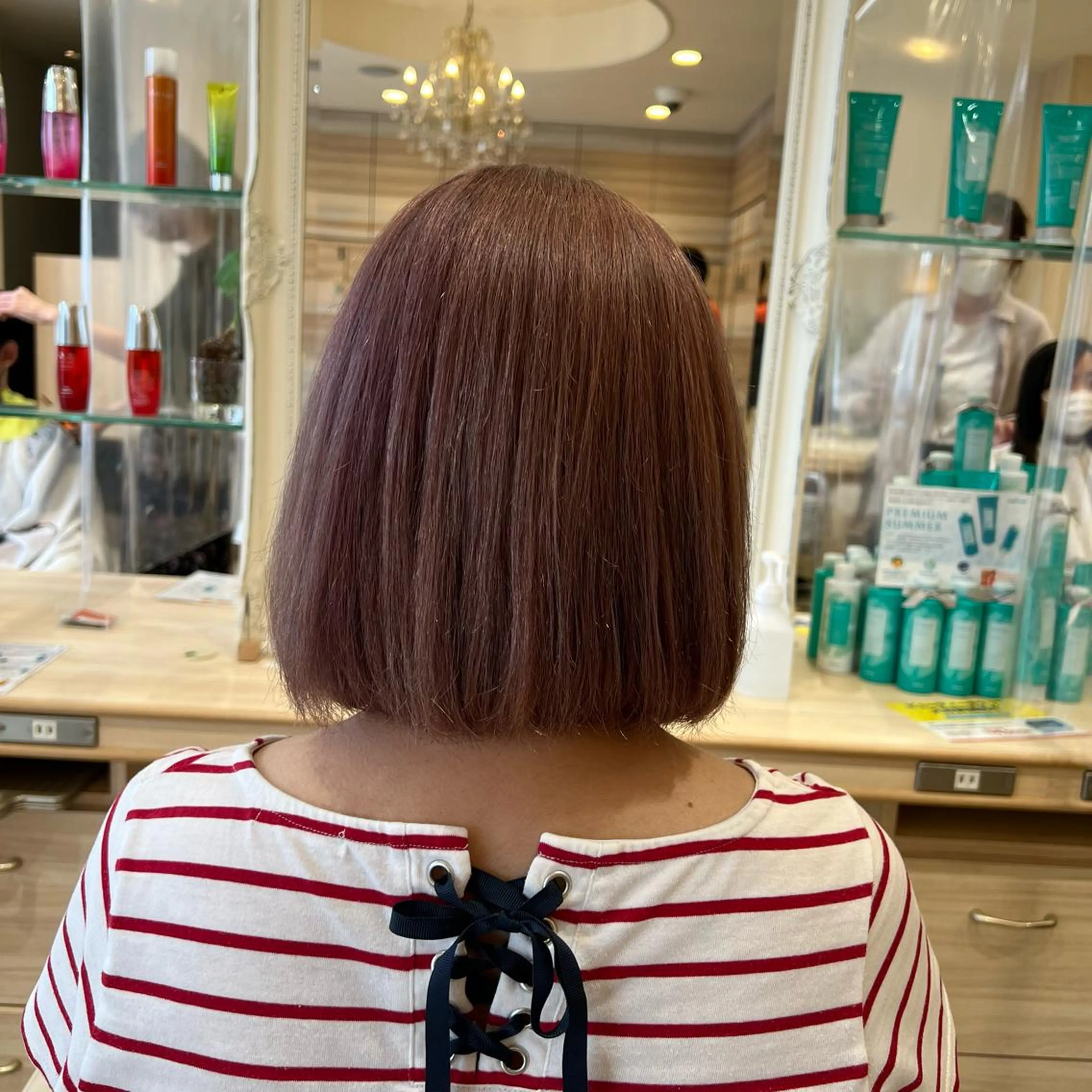 カラー 韓国風🌷✨ 守屋紗希のヘアスタイル