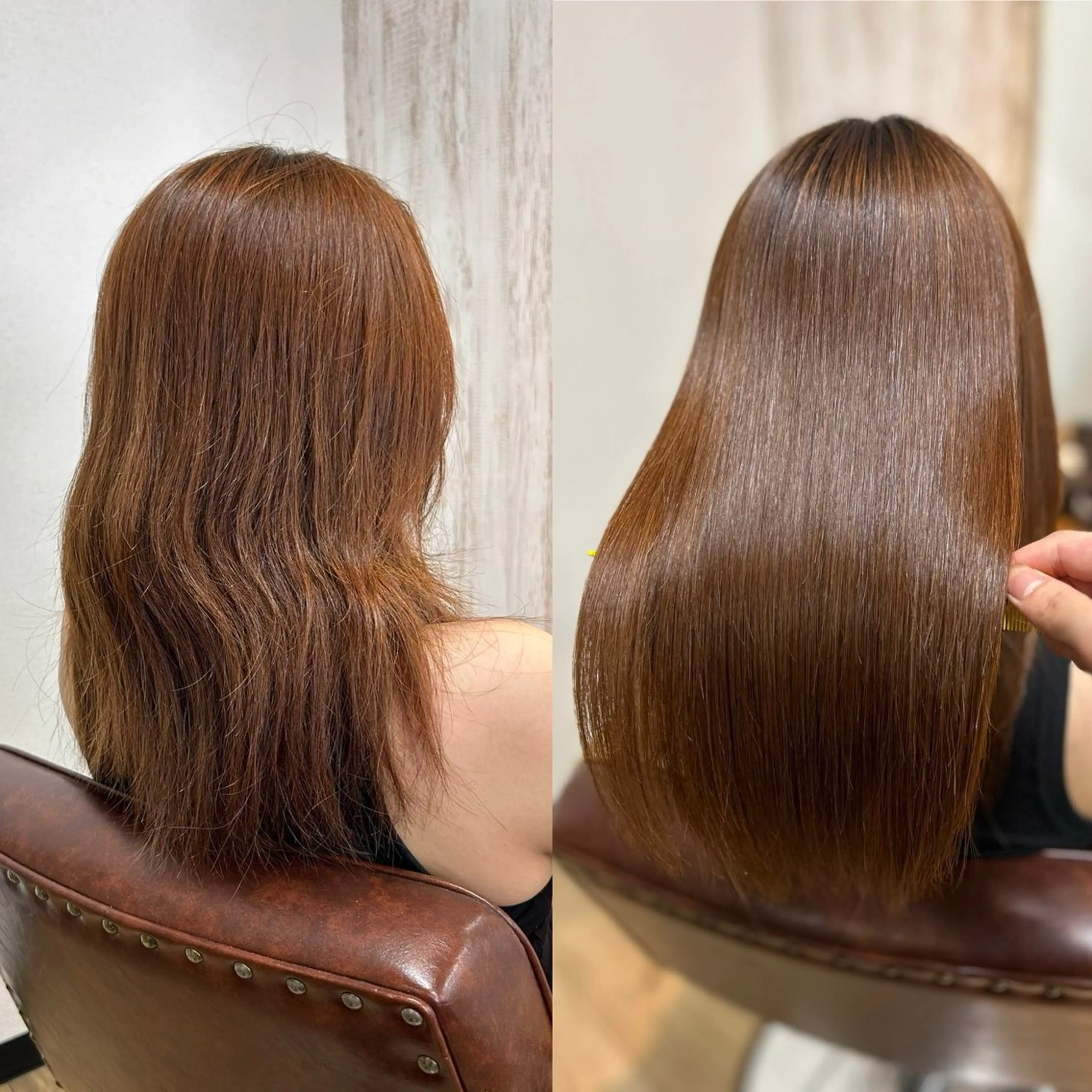 ミディアム パーマ 髪質改善 縮毛矯正 カット ヘアカラー トリートメント 🌹【代表】古川暁 髪質改善縮毛矯正🌹のヘアスタイル