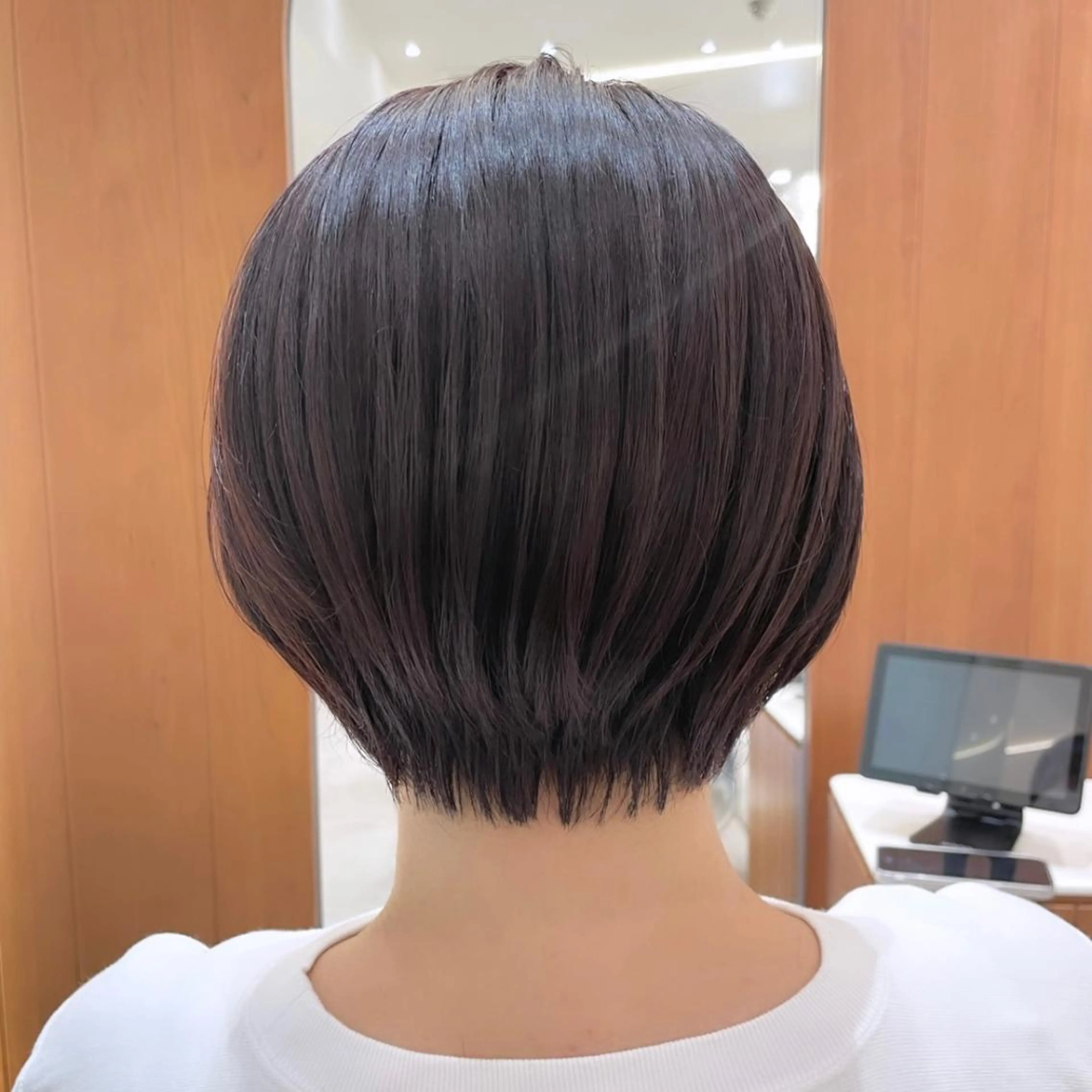 ショート カット ヘアカラー 縮毛矯正 トリートメント 田中航平/渋谷ボブ/ レイヤーボブのヘアスタイル