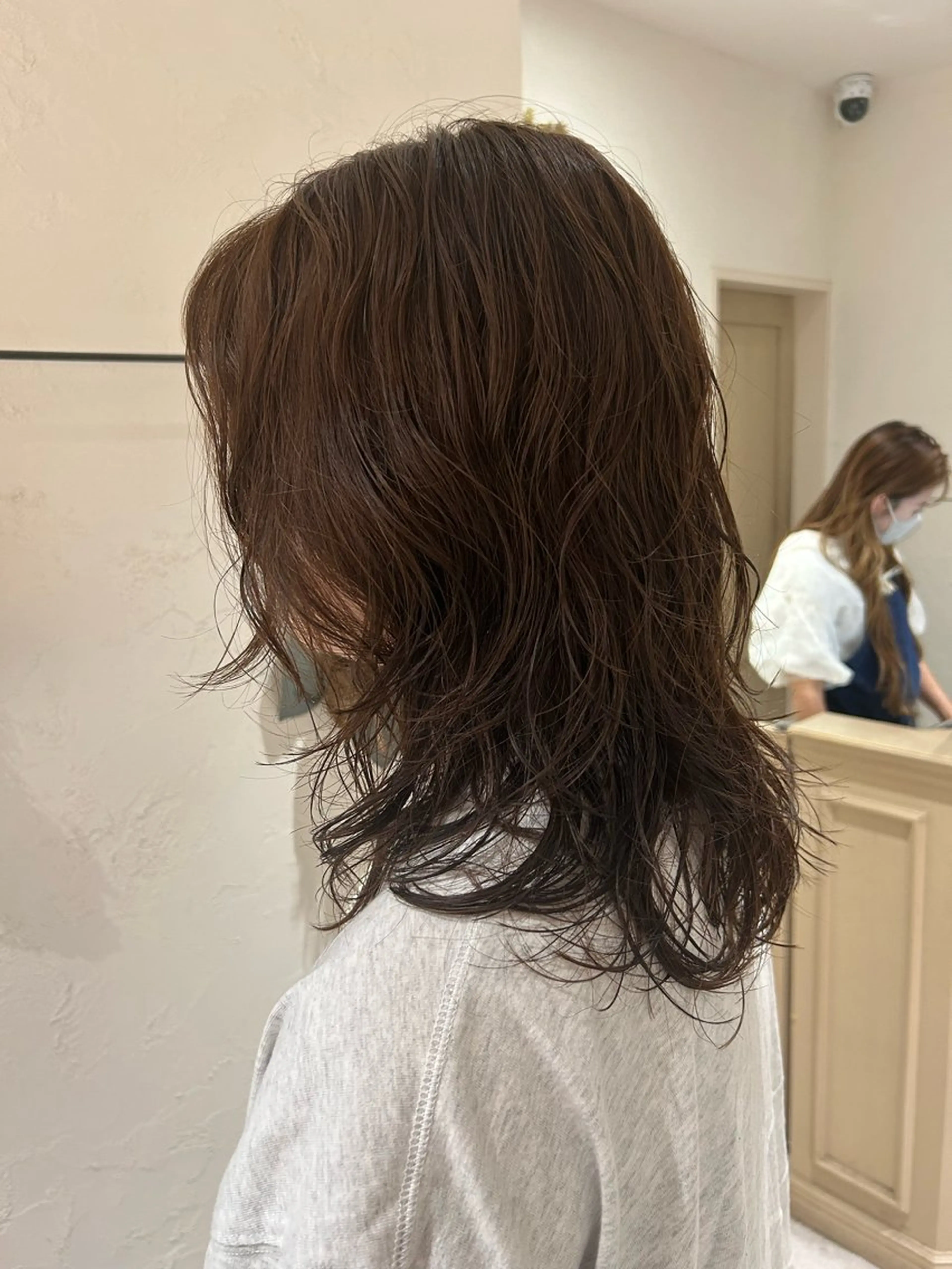 ミディアム パーマ パーマ特化 フシキサトシのヘアスタイル