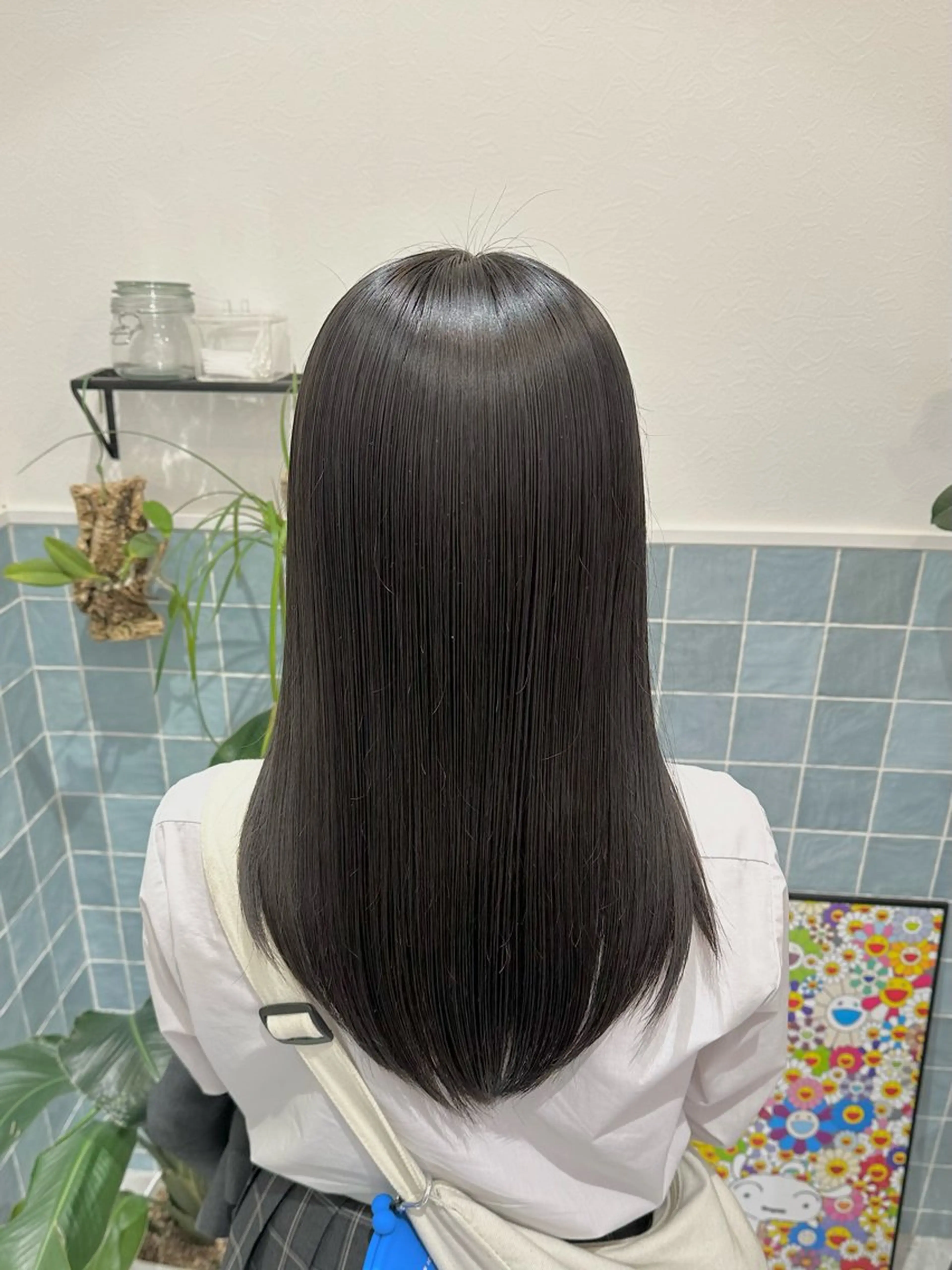 ミディアム 🎀透明感ツヤカラー 🎀uRiのヘアスタイル