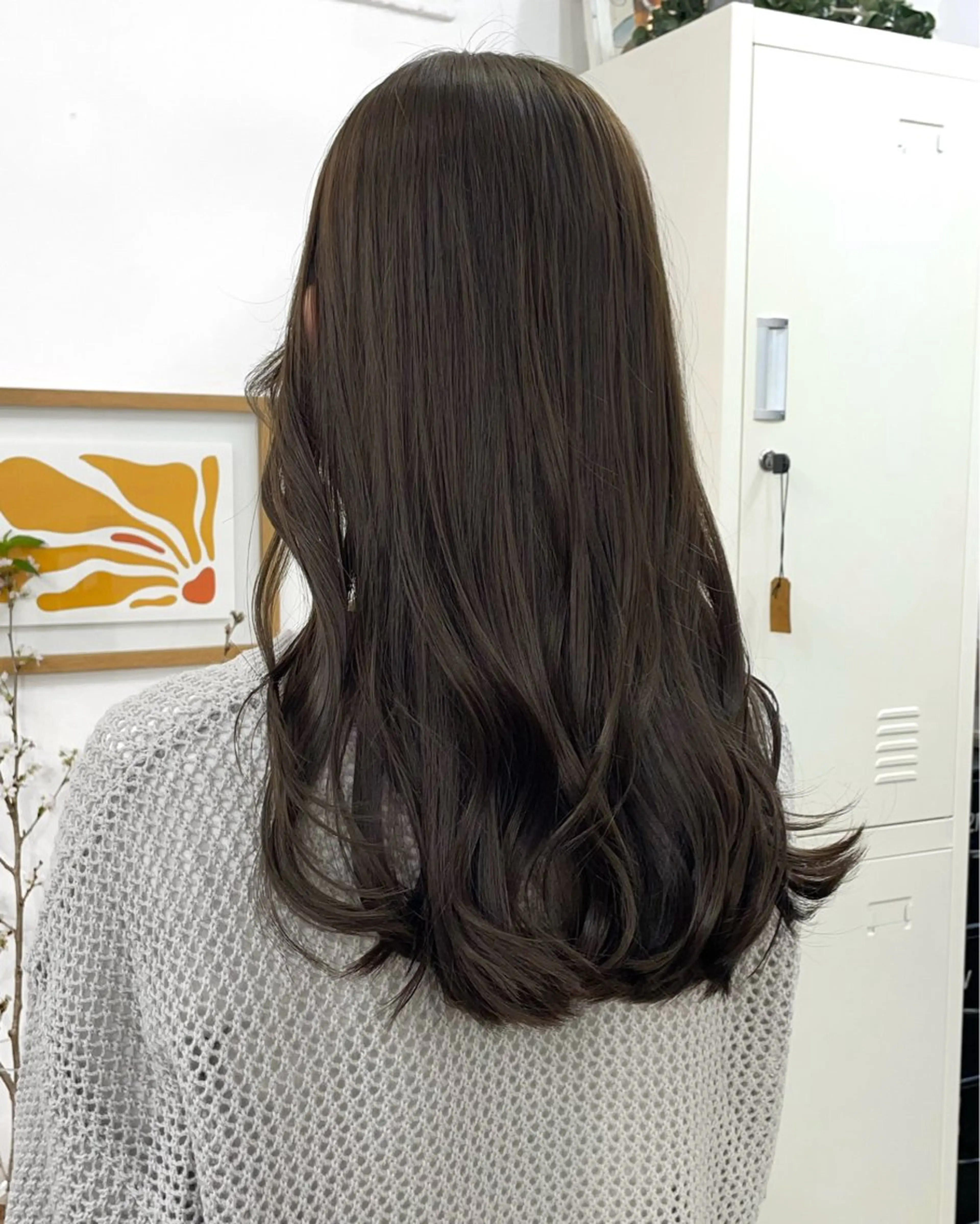 ロング カラー ブリーチ 透明感カラー ダブルカラー グレージュ ブリーチなしカラー ヘアカラー トリートメント ✨髪質改善✨原宿 えのもと　はなのヘアスタイル