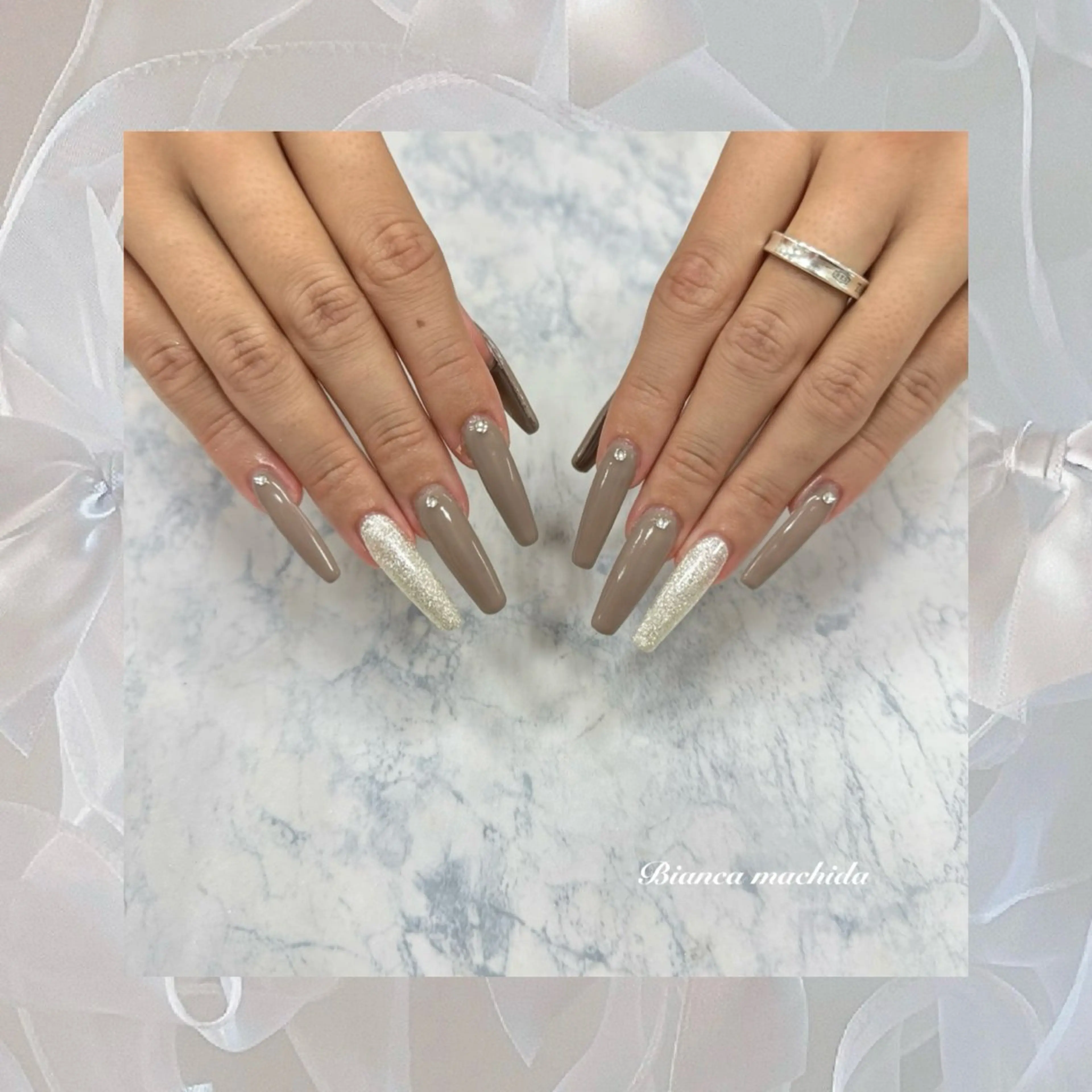 ネイル BIANCA 🖤 NISHIMURAのネイルデザイン