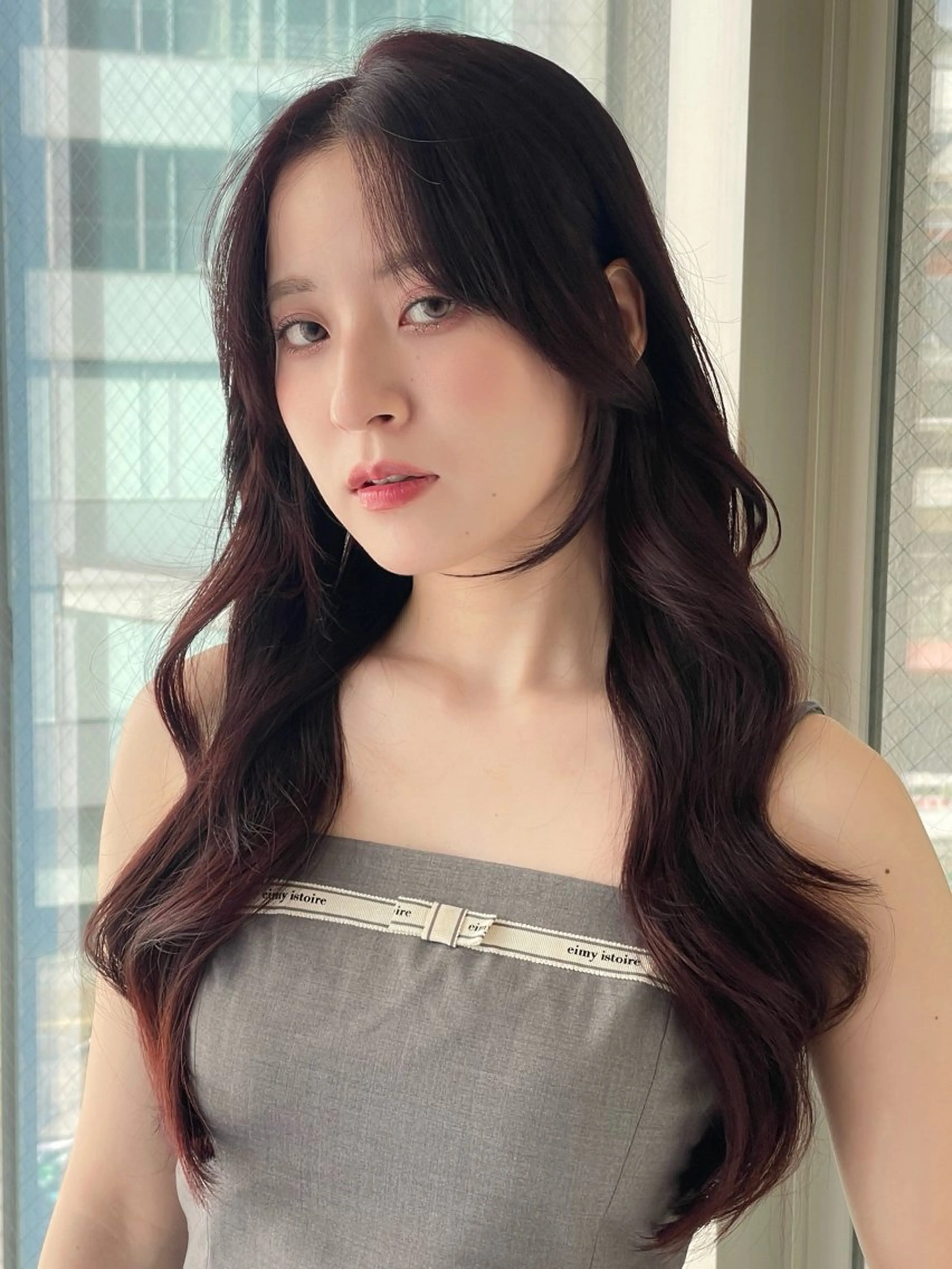 ロング 韓国風ヘア レイヤーカット カット トリートメント レイヤーカット／ ハッシュカット/果恋のヘアスタイル