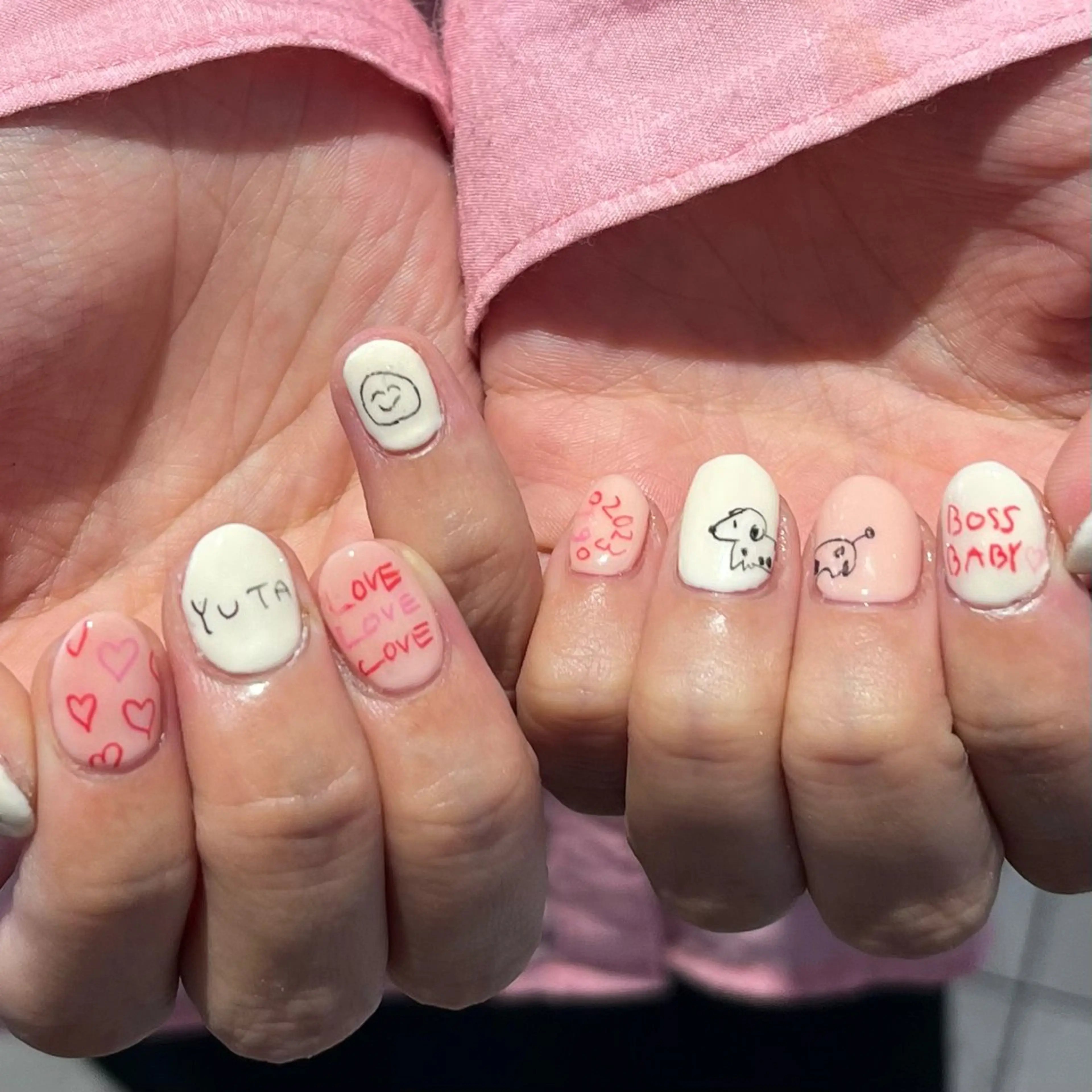 ネイル ハンドネイル メンズパーマ/ メッシュ📍ﾕﾘのヘアスタイル