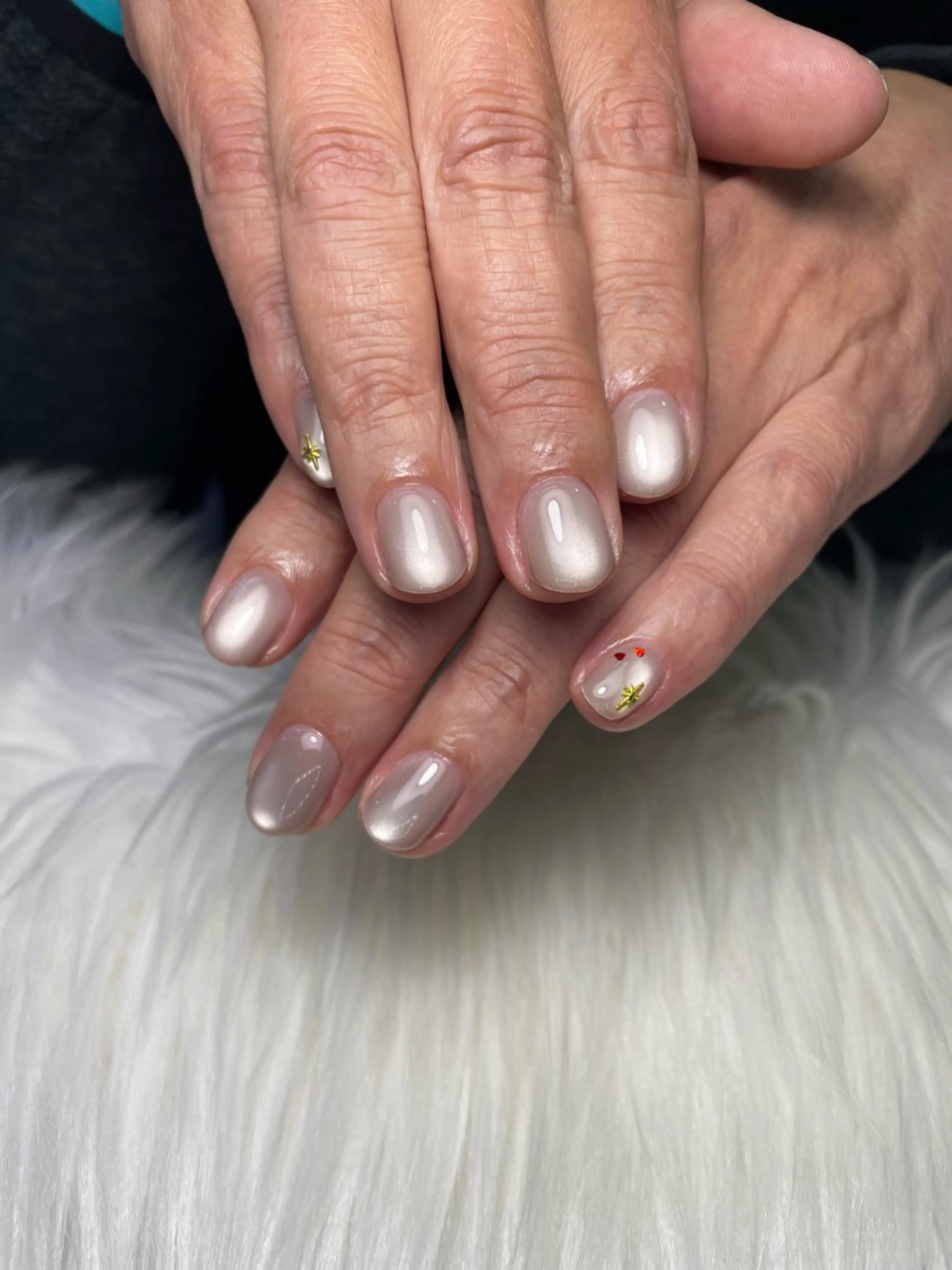 ネイル ワンカラーネイル ハンドネイル ハンドケア 美容室るーじゅ所属・美容室 るーじゅ/しいの木台のマツエク・マツパデザイン