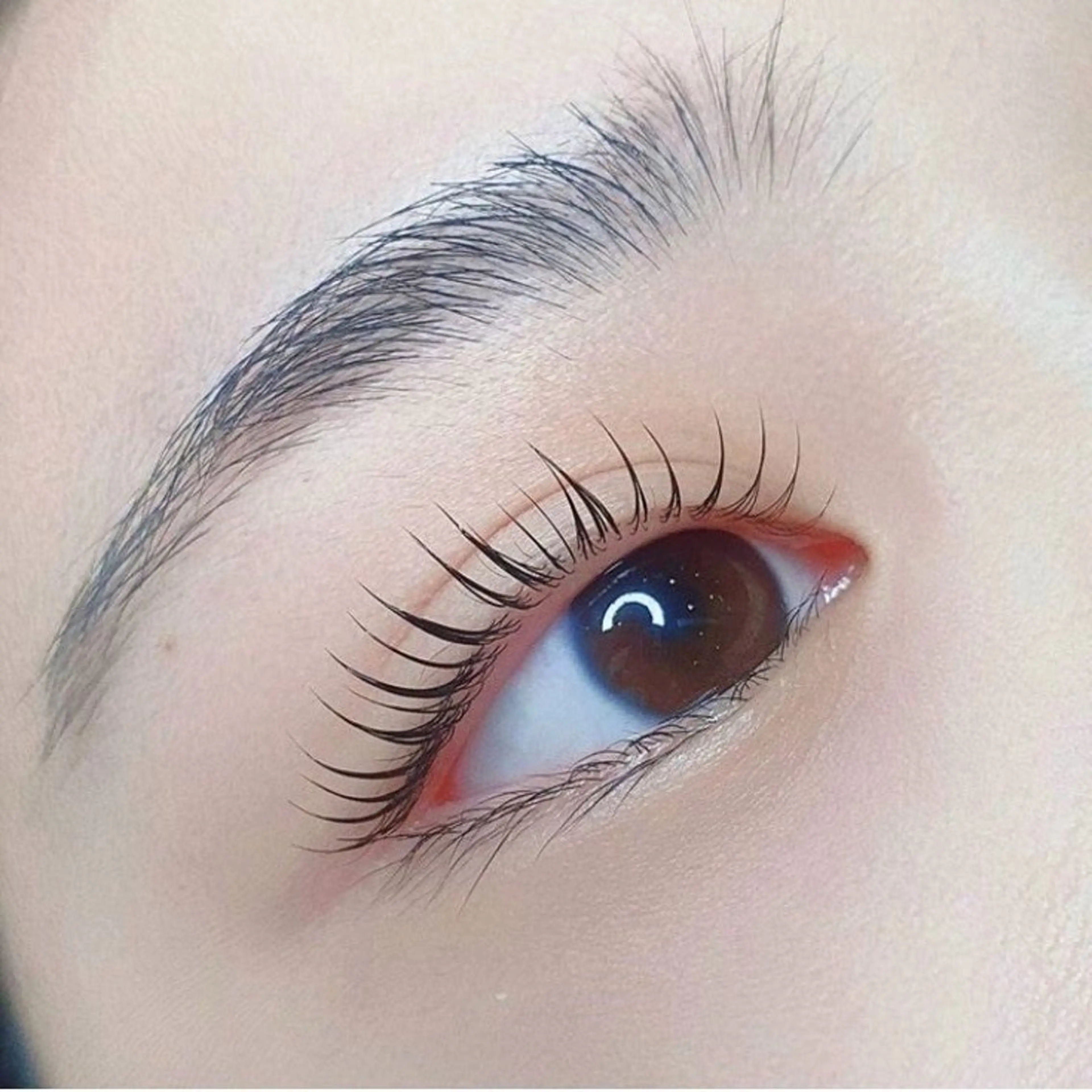 【無添加パーマ C/U/Lカール】シンプリフィラッシュリフト マツエクオフありの写真