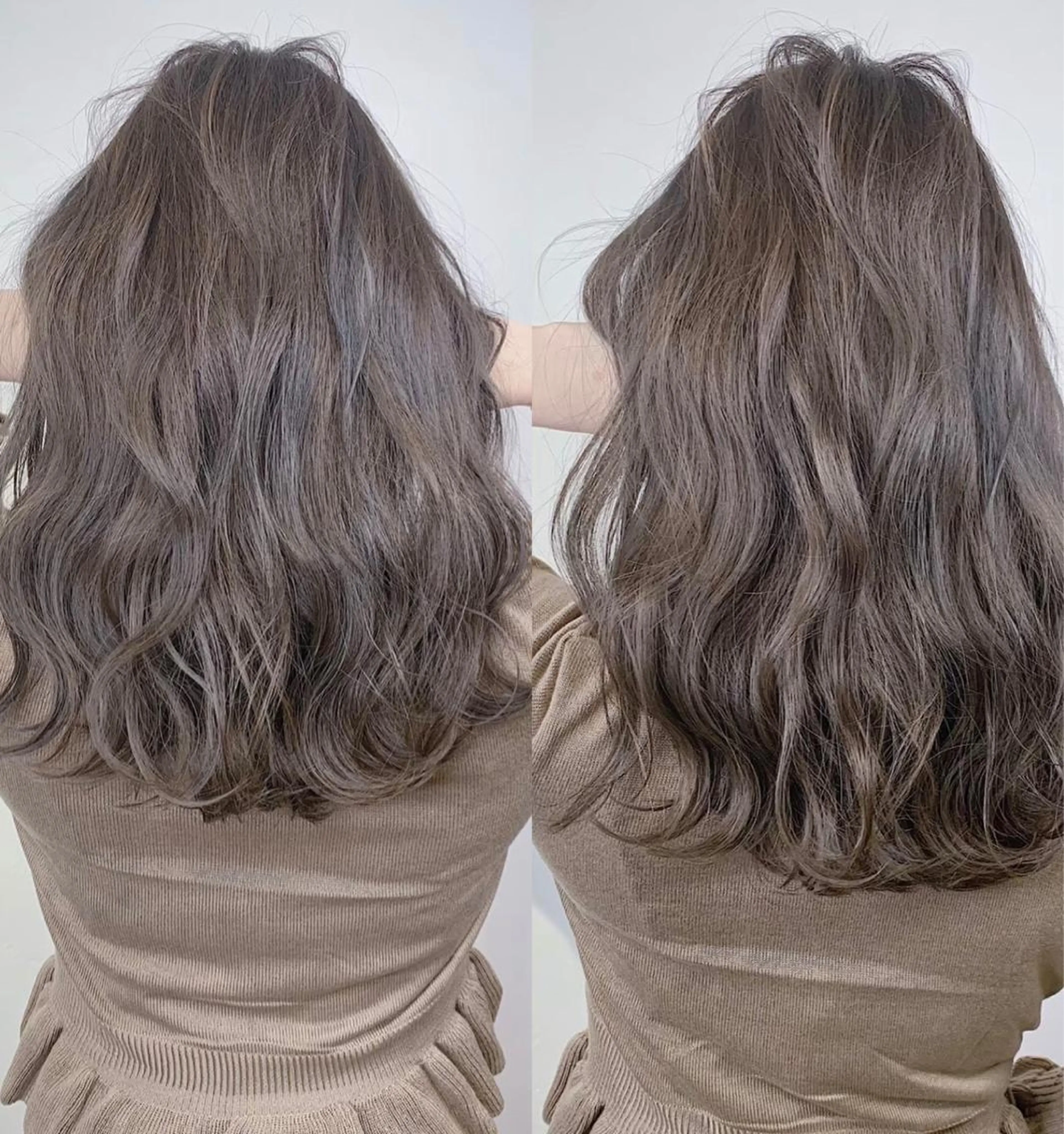 セミロング カラー カット ヘアカラー トリートメント _WHITE 高槻のヘアスタイル