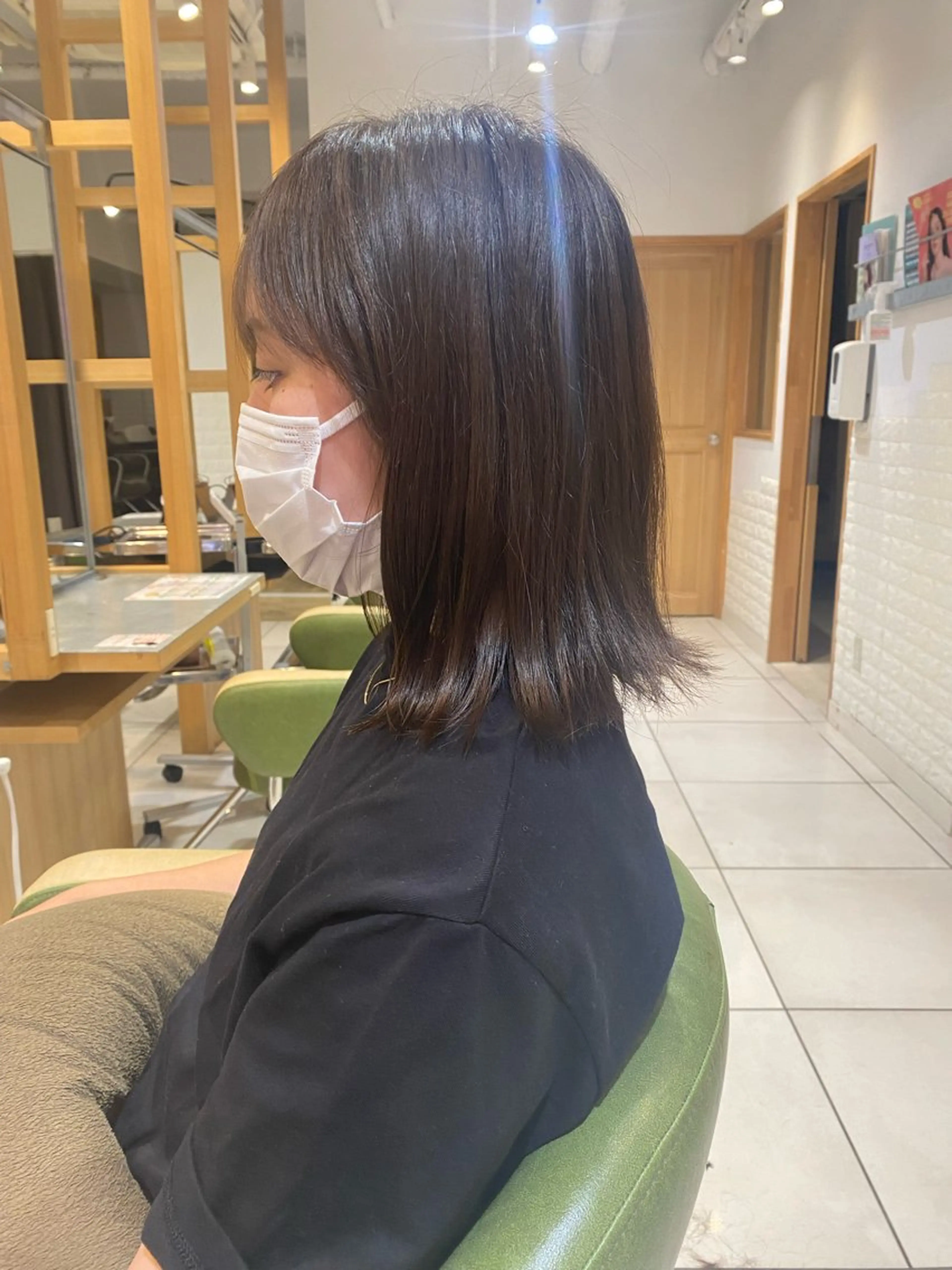 ミディアム ふじ ここなのヘアスタイル