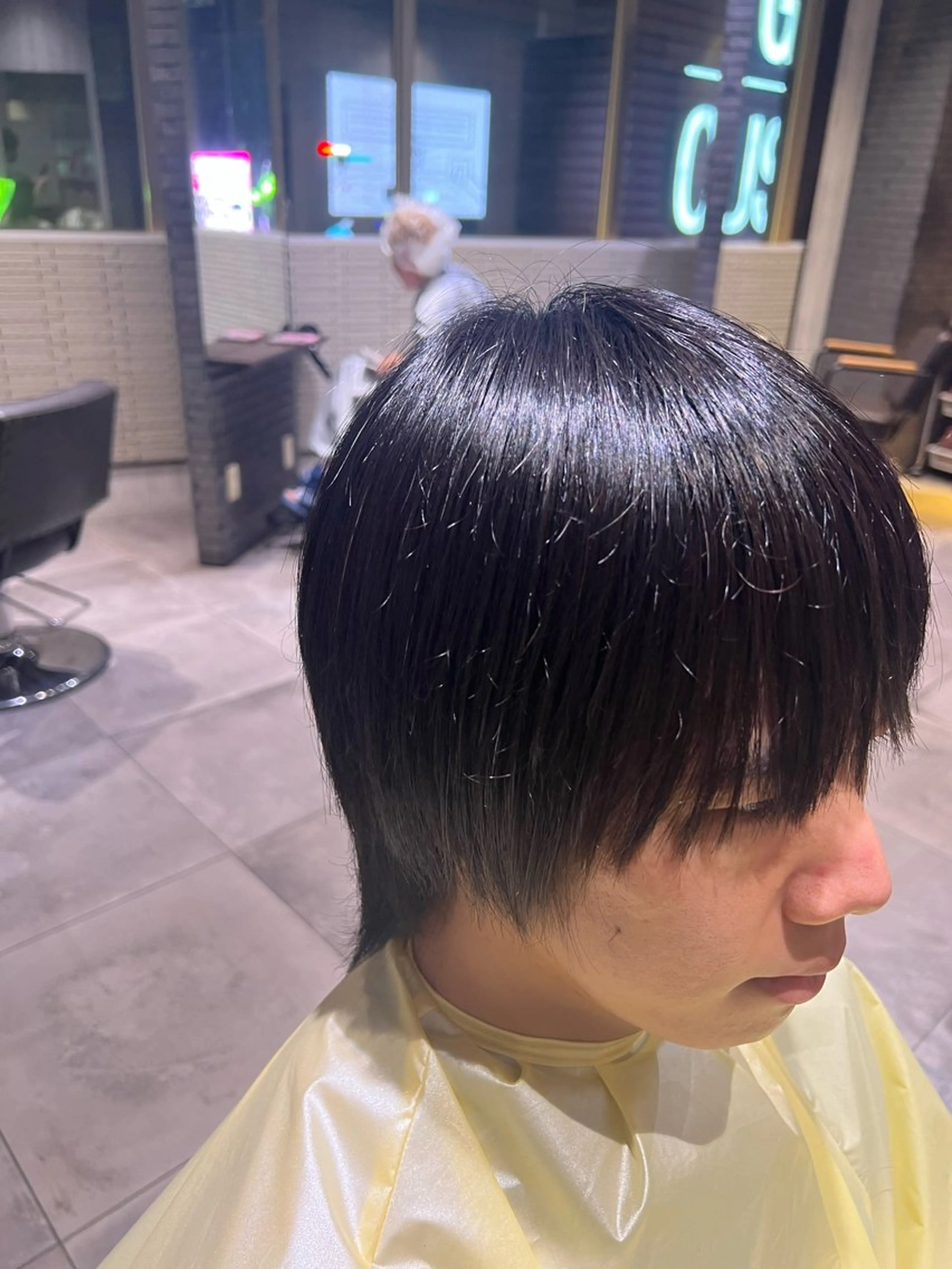 メンズ 縮毛矯正 AXY HAIR&MAKE 新宿本店所属・junya カラーモデル募集中のヘアスタイル