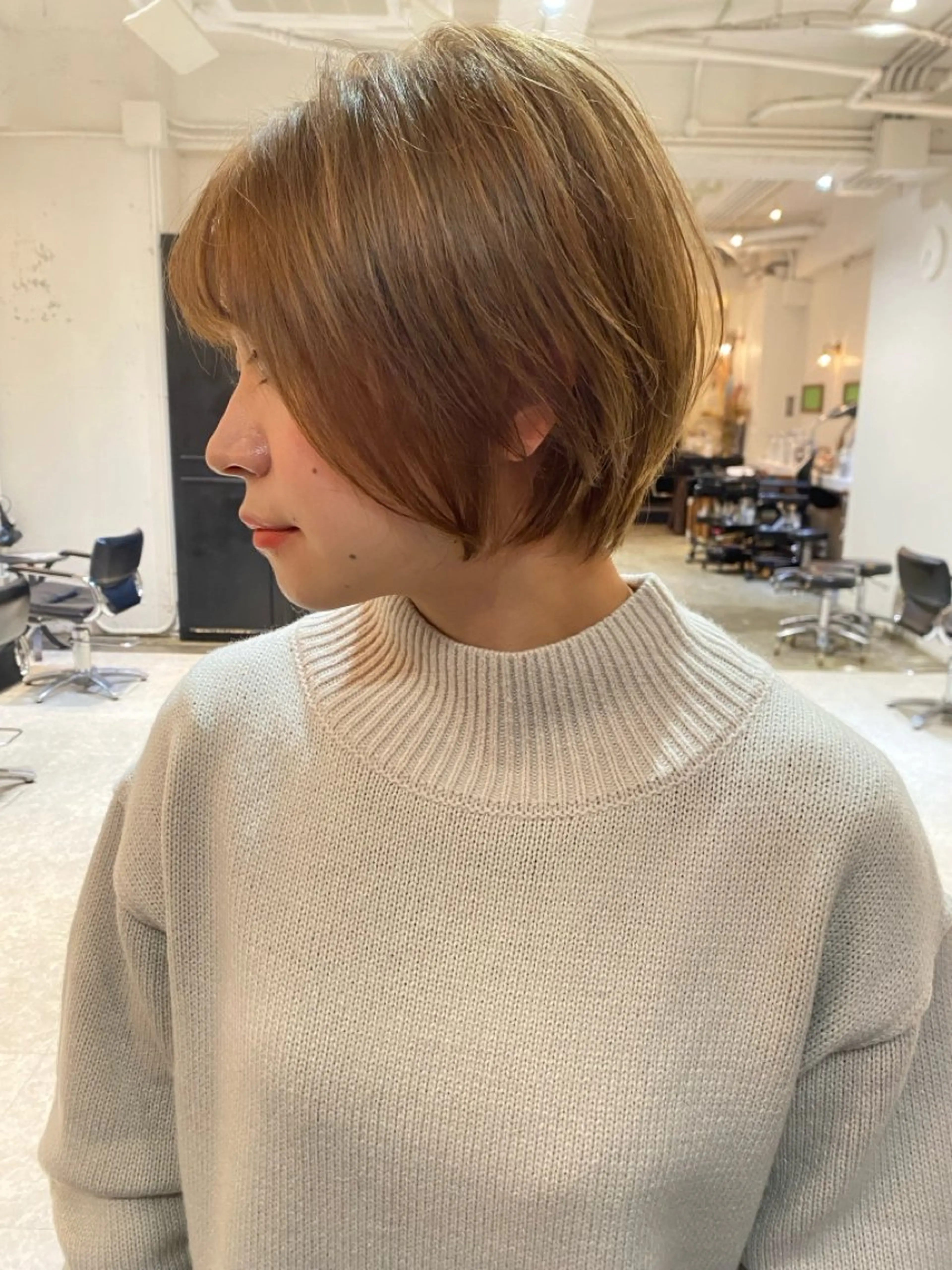 ショート レイヤー/ボブパーマ ⭐️NAOKIのヘアスタイル