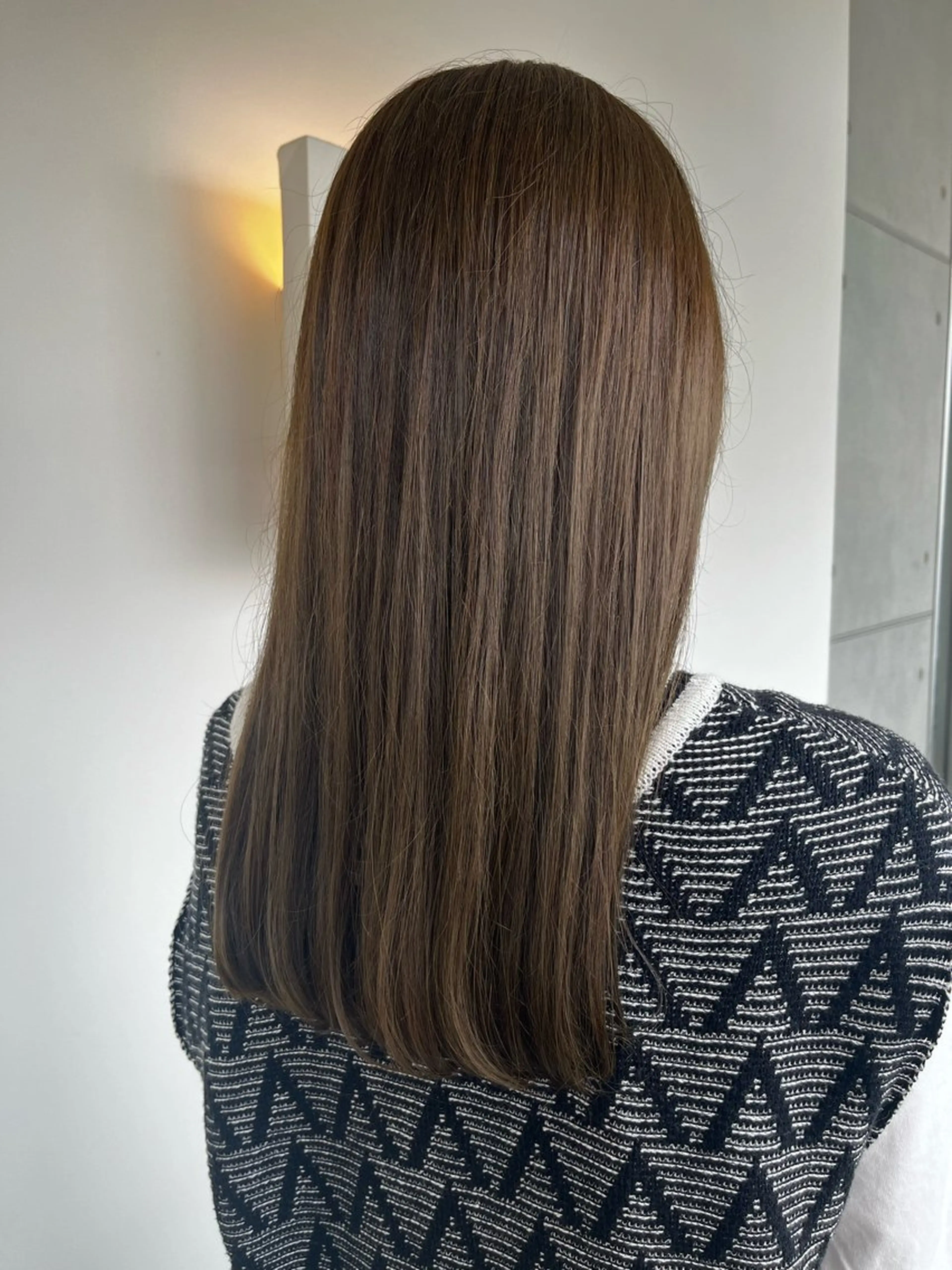 ◾️ヘアカラー+髪質改善オージュアトリートメント(ロング料金かからないです)の写真