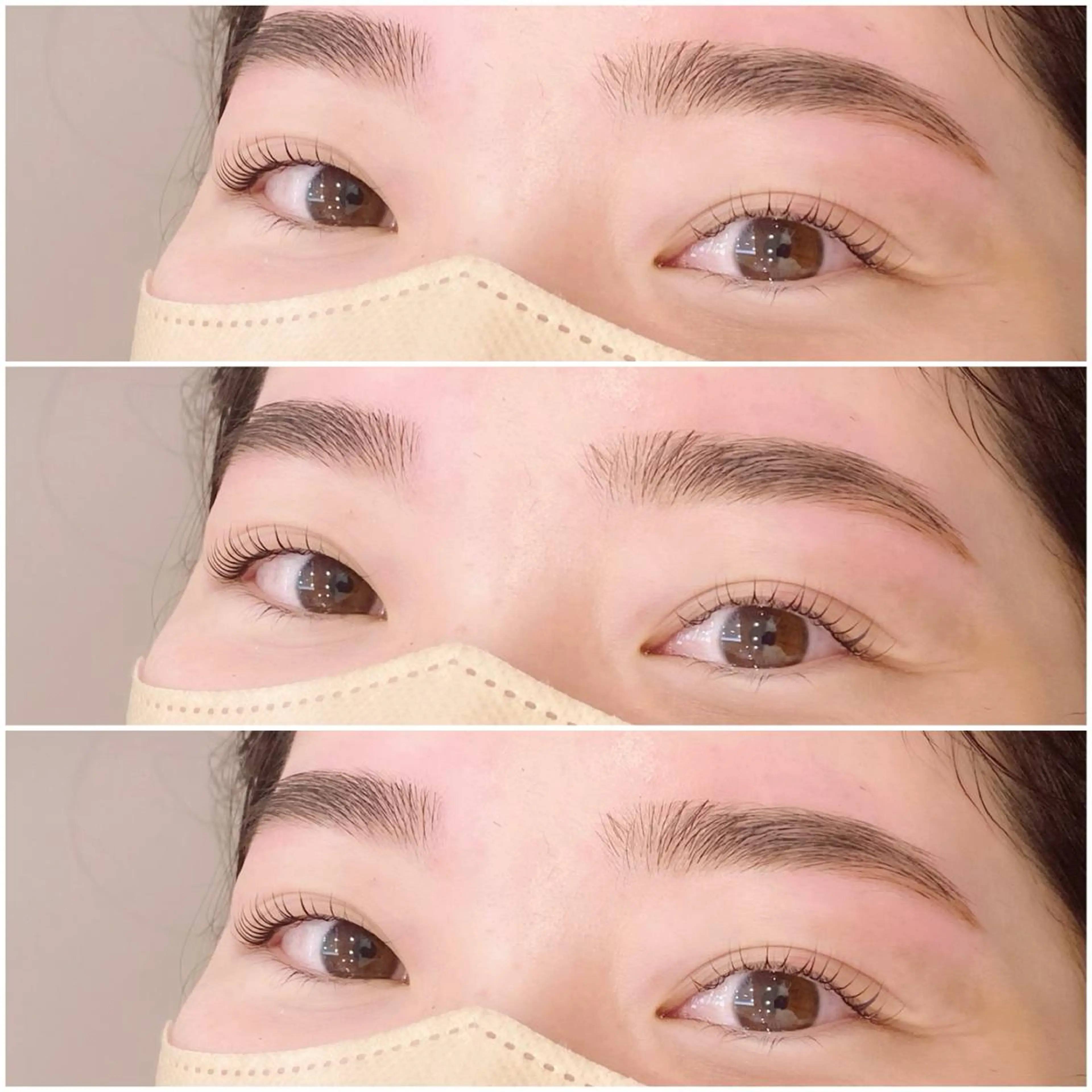 💜セットメニュー💜似合わせまつ毛パーマ＋アイブロウ美眉デザイン（WAX脱毛）の写真