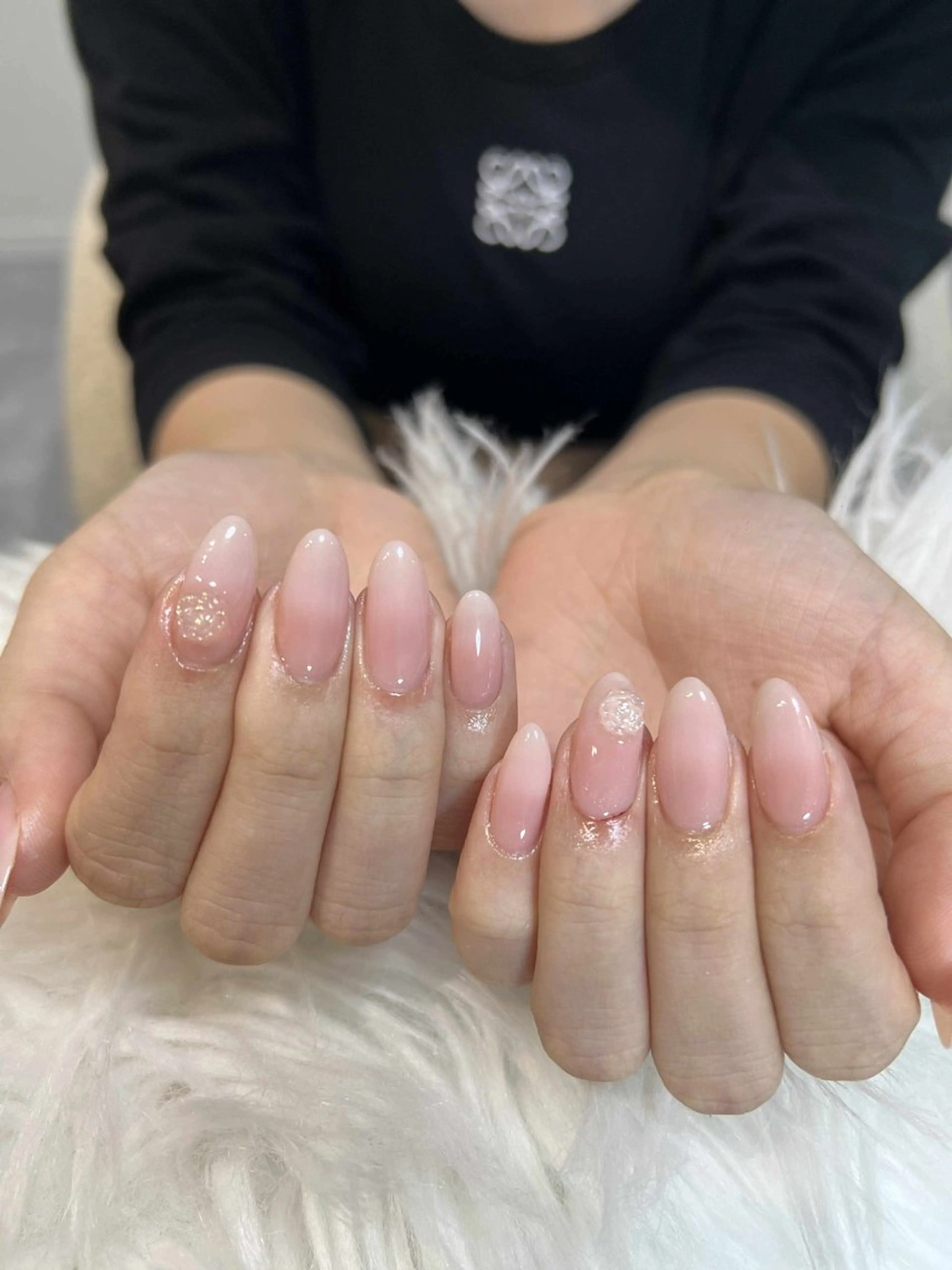 ネイル フレンチネイル ジェルネイル キラキラネイル 韓国ネイル マグネットネイル Julli NailStudioのネイルデザイン
