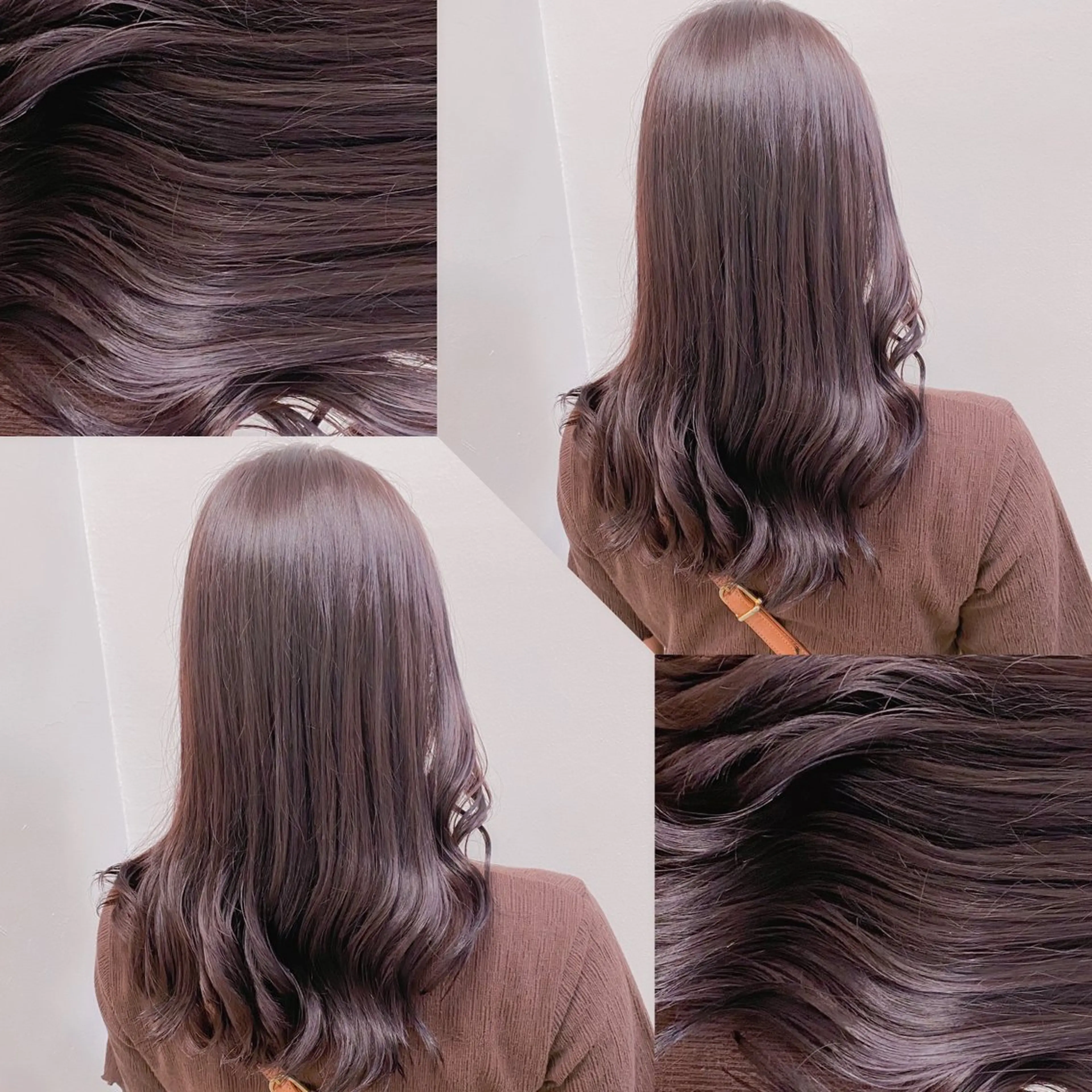 ミディアム カラー ヘアカラー トリートメント ヘッドスパ ヘアセット 韓国風ベージュ🤎 赤みなし🌿横浜🤎のヘアスタイル