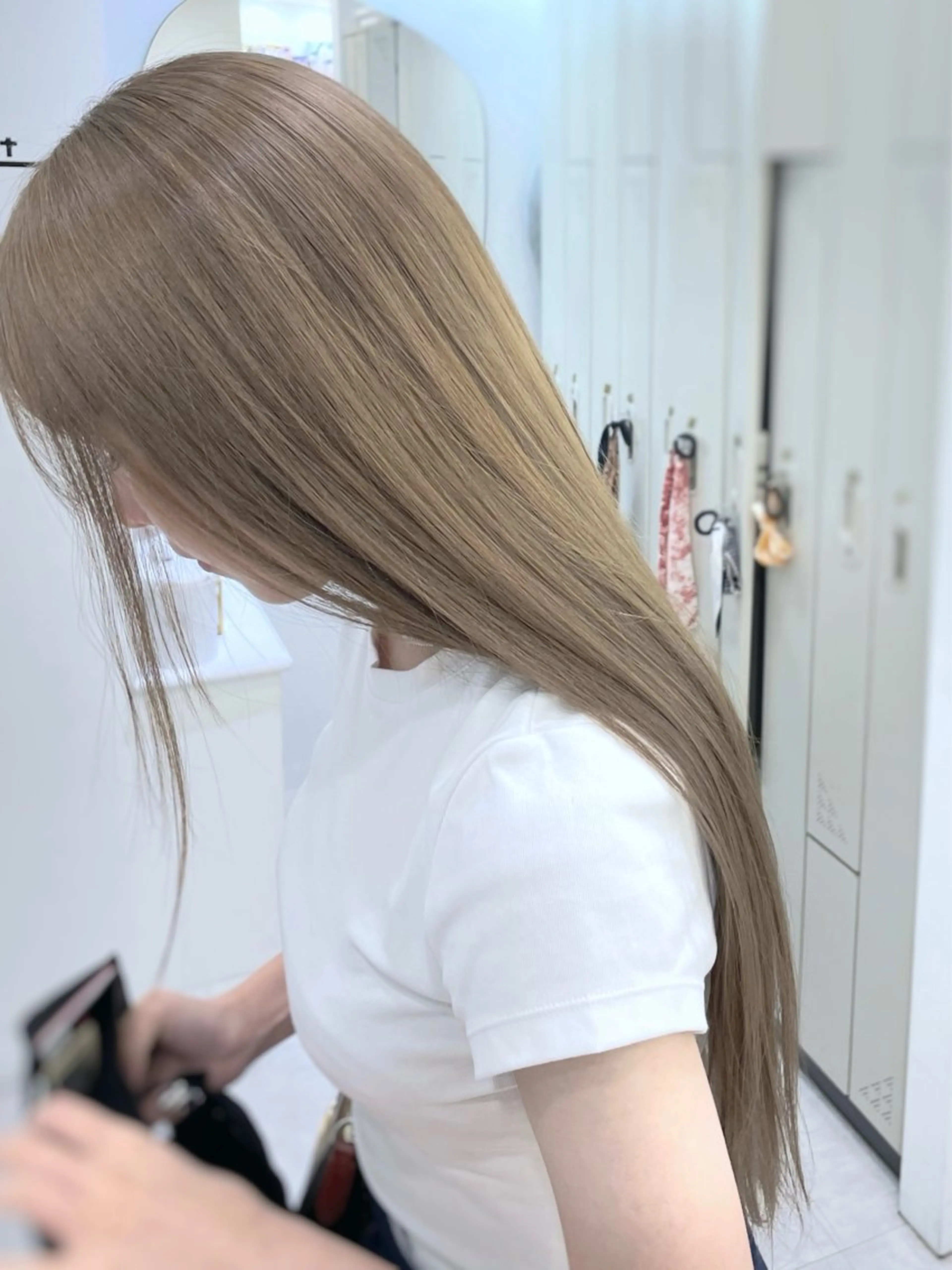 ロング カラー ヘアカラー トリートメント 韓国ガーリーヘア🎀 Sayaka🤍のヘアスタイル