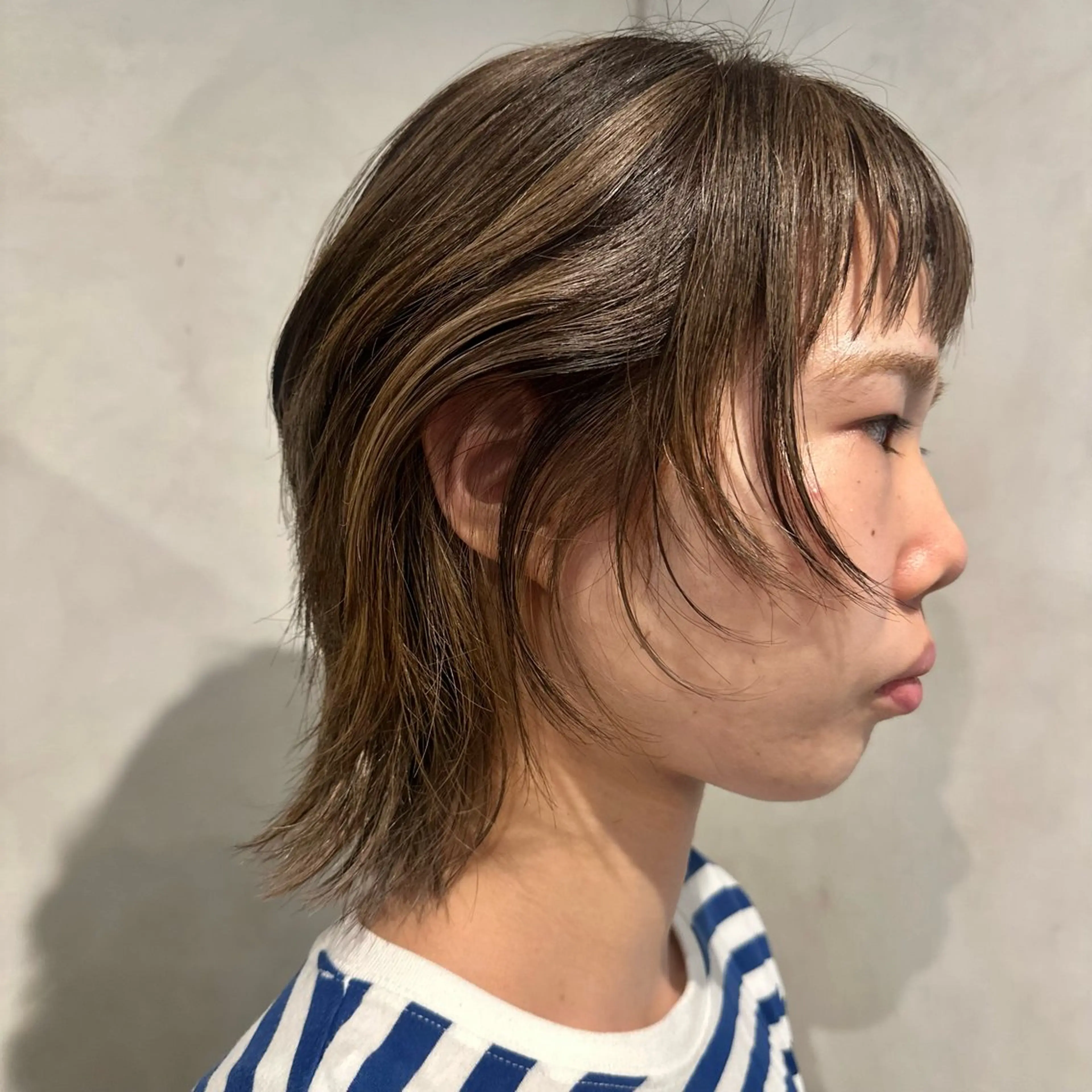 ショート カラー ウルフカット カット ヘアカラー トリートメント Aust hair Stella新宿所属・Yuki☺︎パーマ レイヤーカットのヘアスタイル