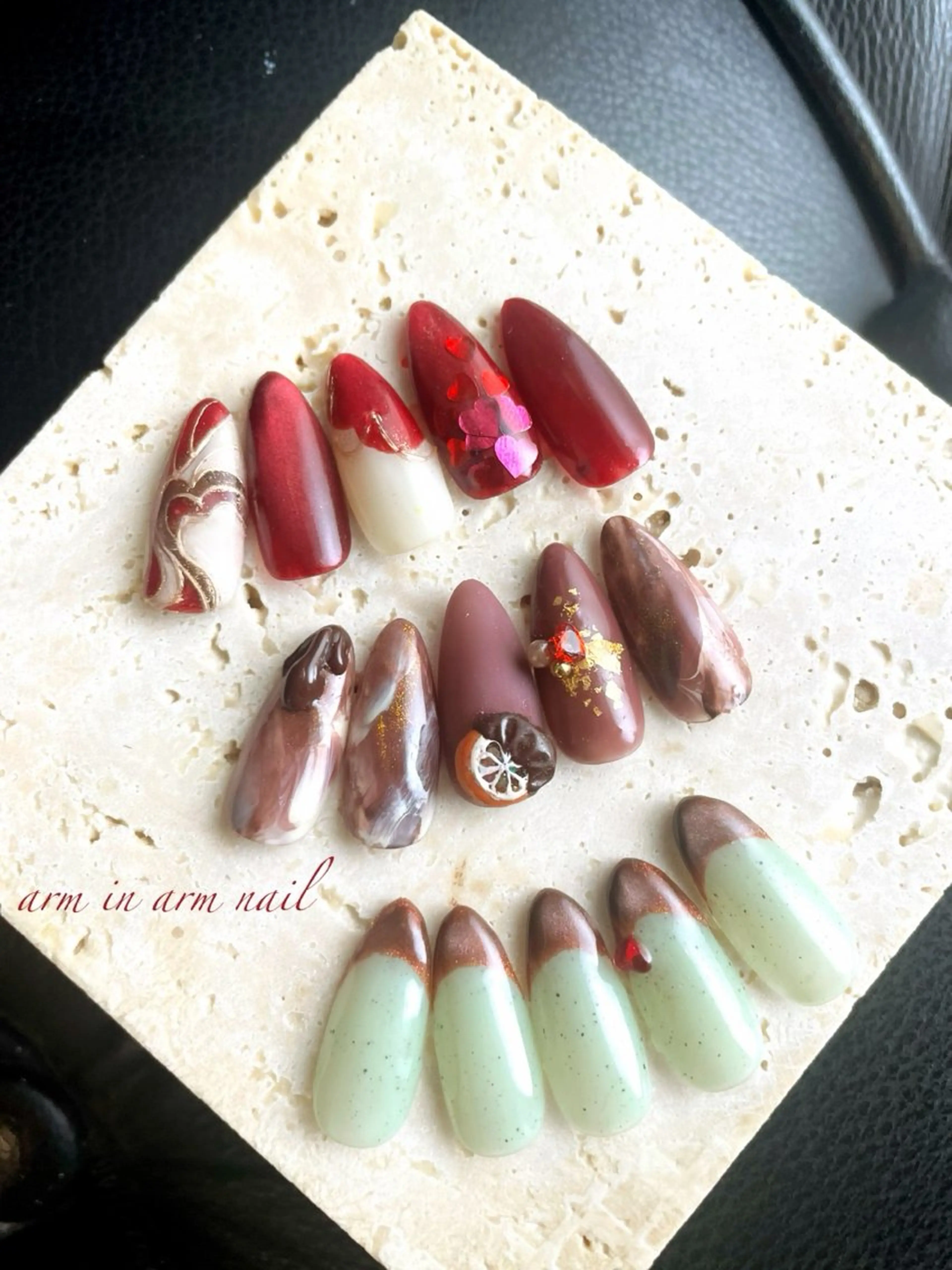 ネイル arm in arm ︎✿Yamamotoのマツエク・マツパデザイン