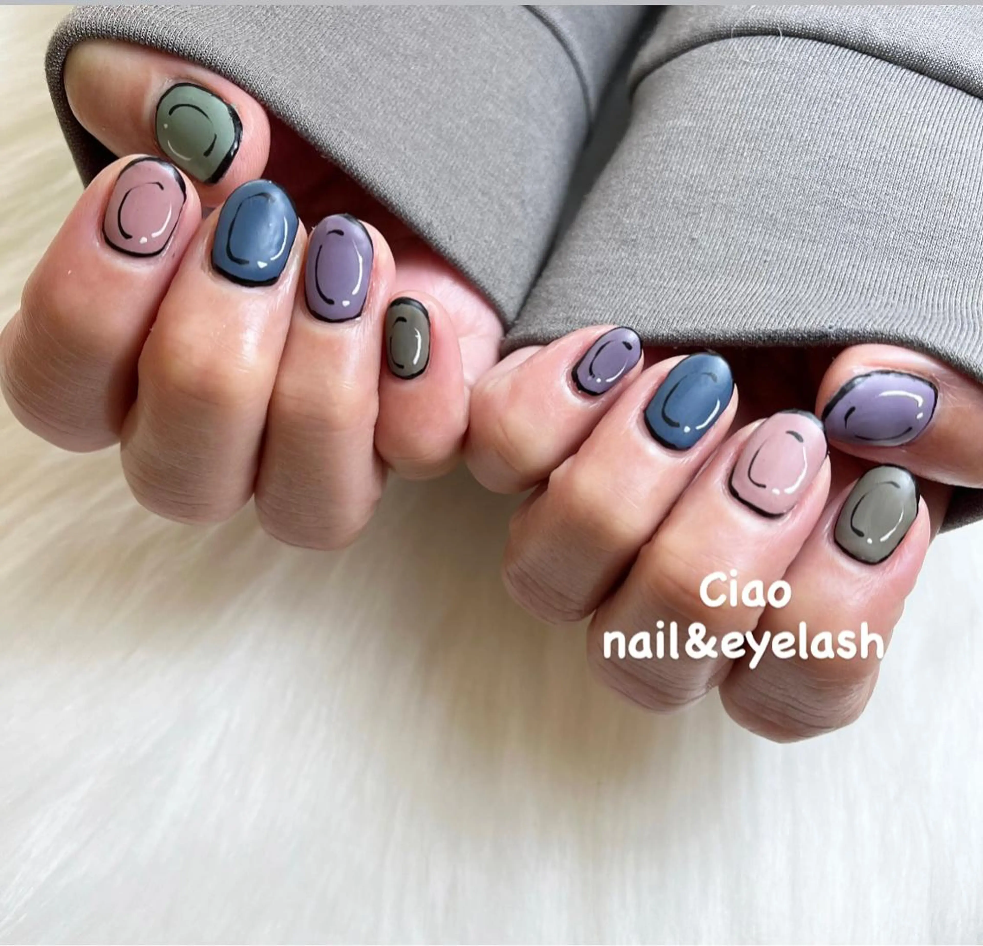 ネイル アートネイル ジェルネイル ニュアンスネイル 冬ネイル #Amin nail salonのネイルデザイン